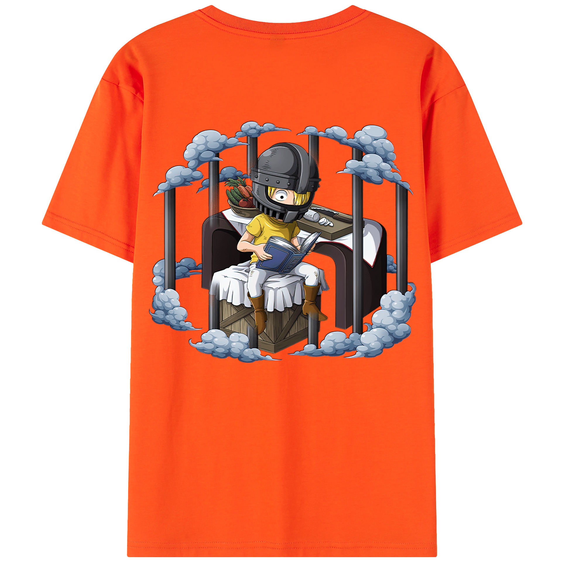 ワンピース サンジ ONE PIECE Sanji 綿100％半袖Tシャツ（背面プリント）