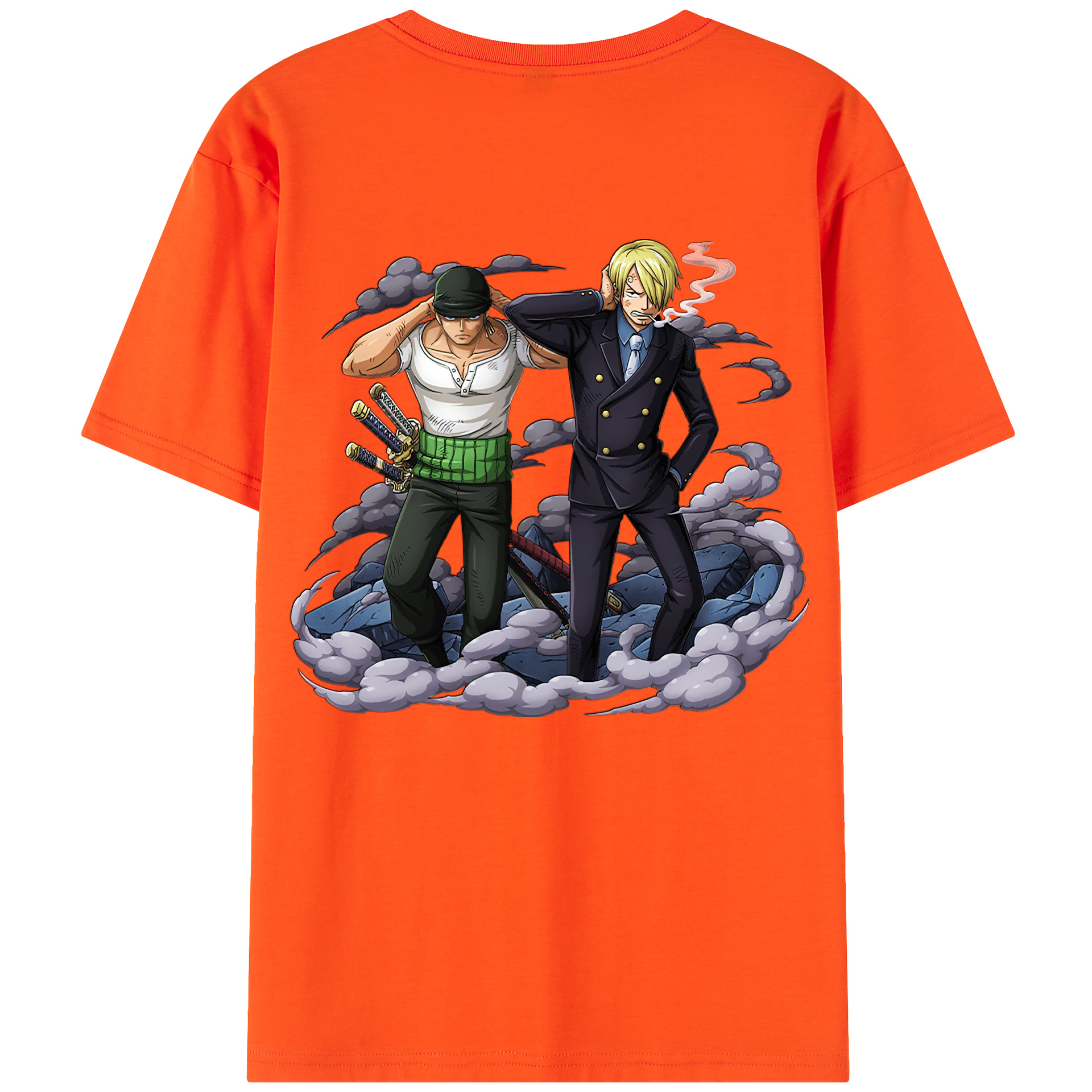 ワンピース サンジ ONE PIECE Sanji 綿100％半袖Tシャツ（背面プリント）