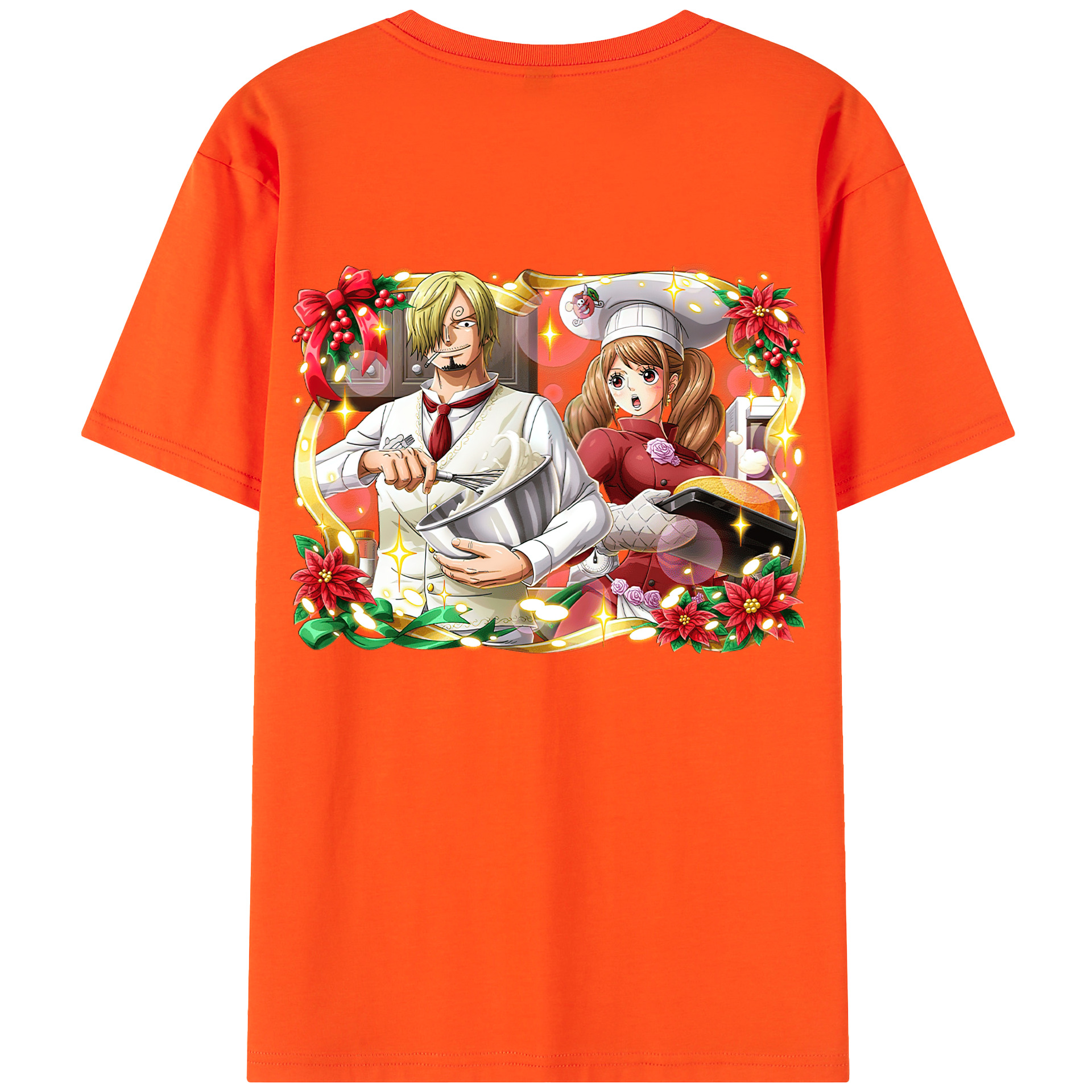ワンピース サンジ ONE PIECE Sanji 綿100％半袖Tシャツ（背面プリント）