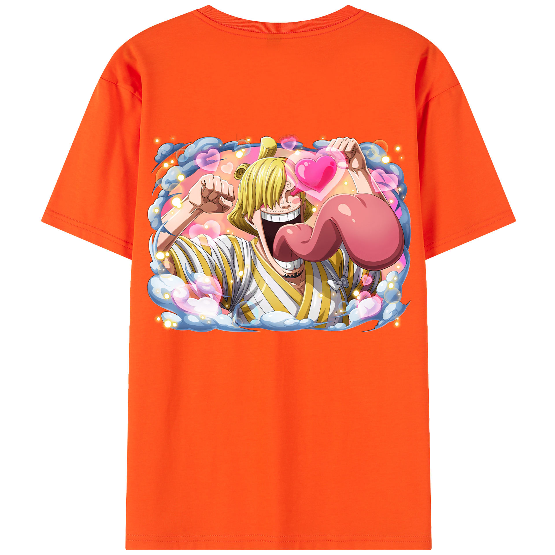 ワンピース サンジ ONE PIECE Sanji 綿100％半袖Tシャツ（背面プリント）