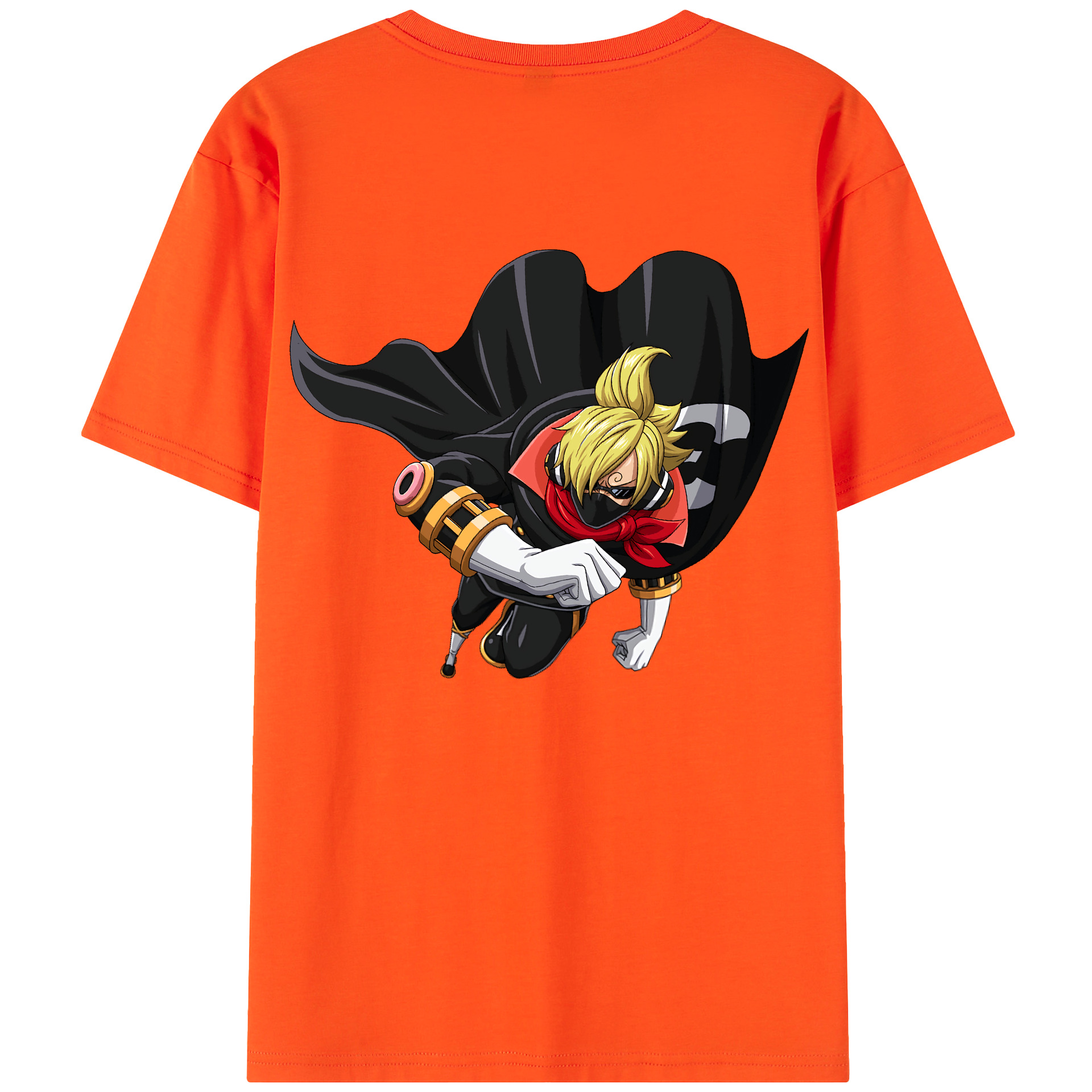 ワンピース サンジ ONE PIECE Sanji 綿100％半袖Tシャツ（背面プリント）