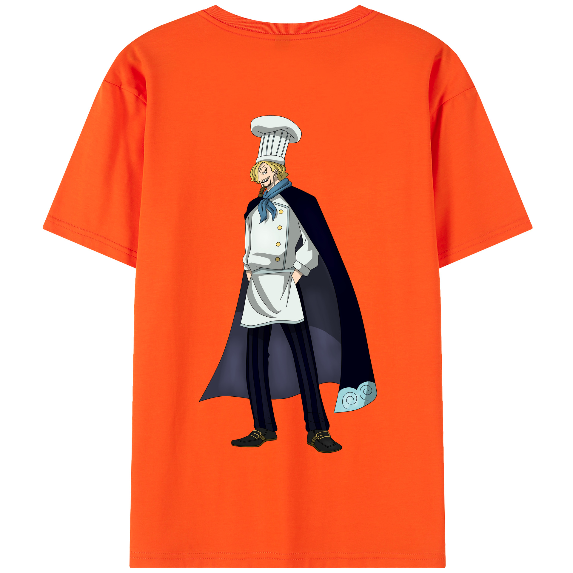 ワンピース サンジ ONE PIECE Sanji 綿100％半袖Tシャツ（背面プリント）