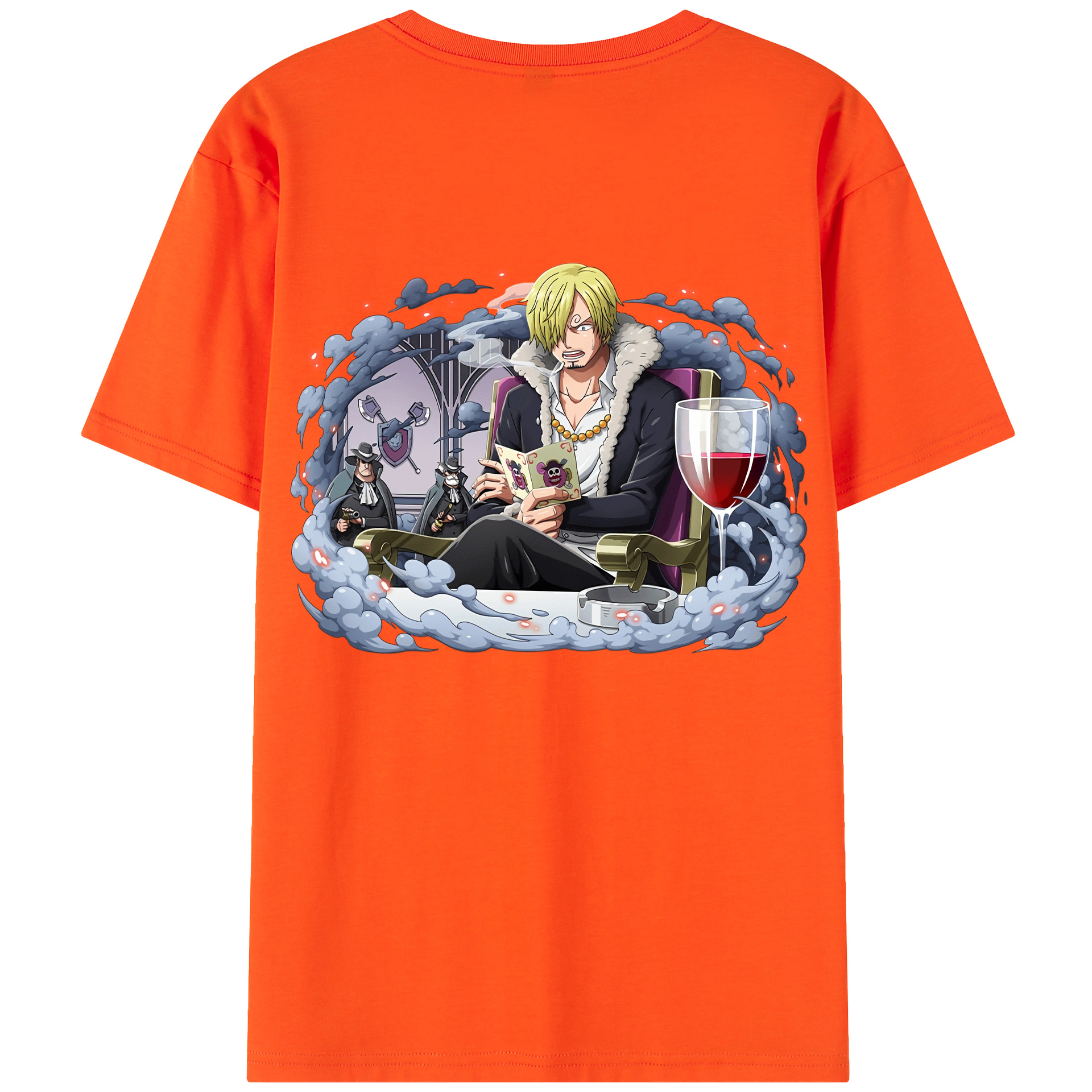 ワンピース サンジ ONE PIECE Sanji 綿100％半袖Tシャツ（背面プリント）