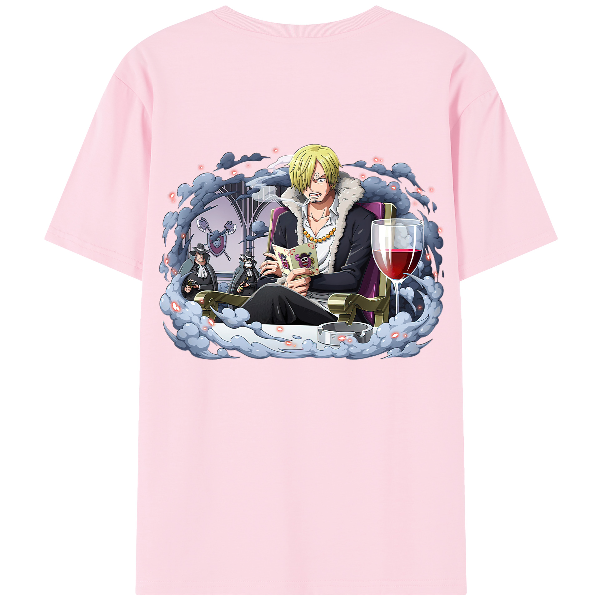 ワンピース サンジ ONE PIECE Sanji 綿100％半袖Tシャツ（背面プリント）