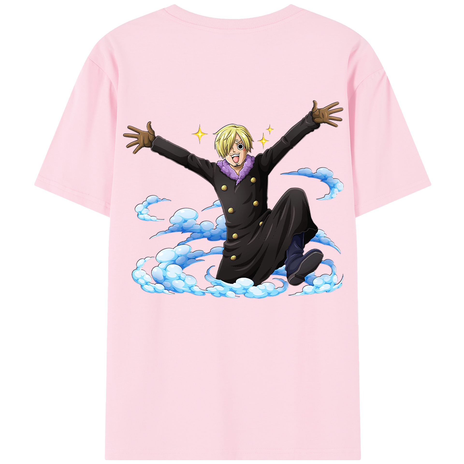ワンピース サンジ ONE PIECE Sanji 綿100％半袖Tシャツ（背面プリント）