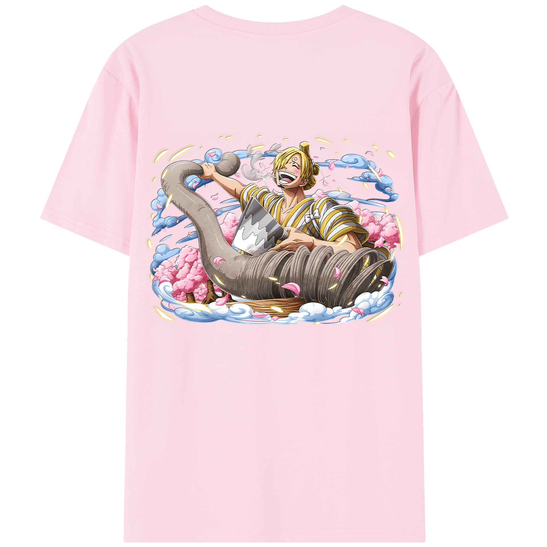 ワンピース サンジ ONE PIECE Sanji 綿100％半袖Tシャツ（背面プリント）