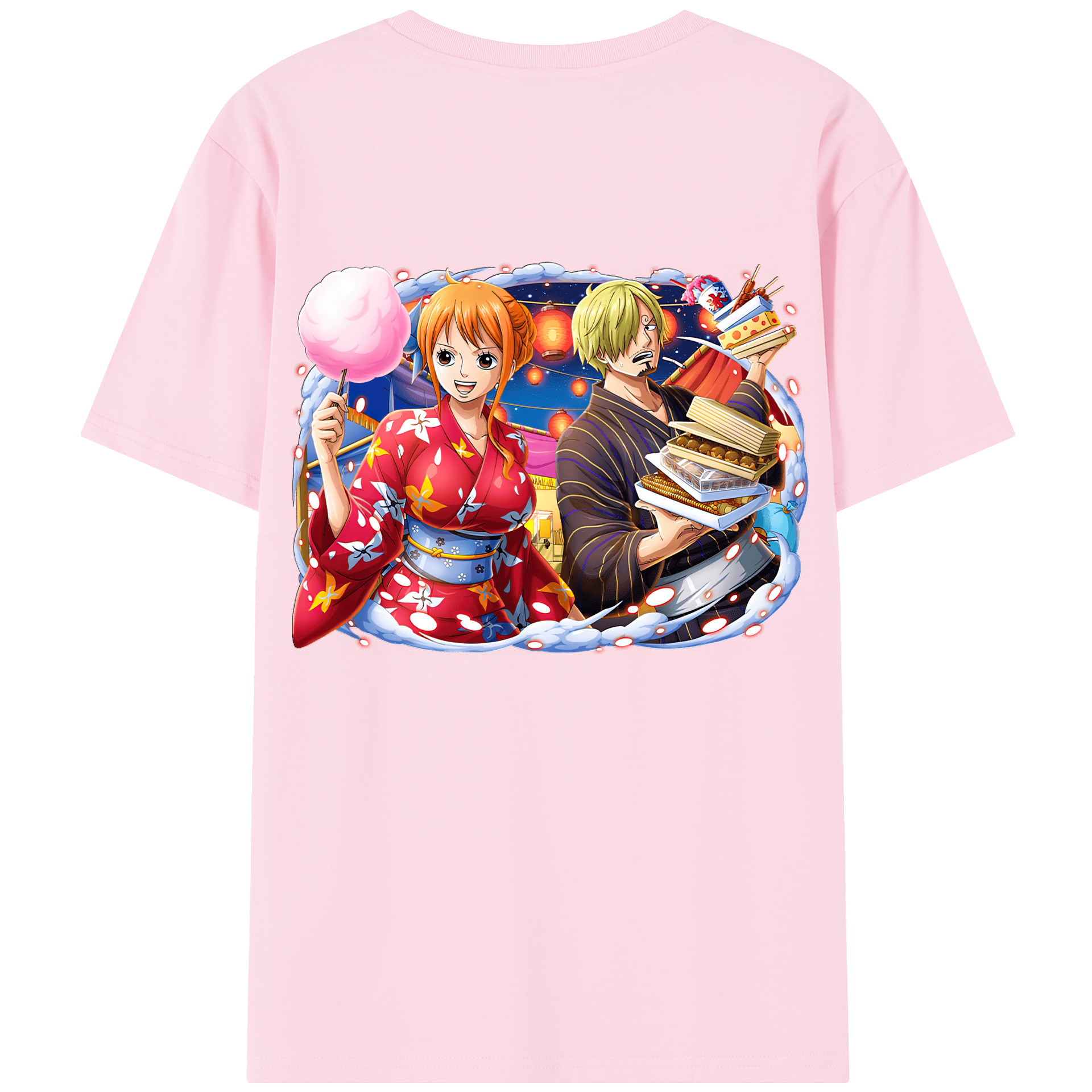 ワンピース サンジ ONE PIECE Sanji 綿100％半袖Tシャツ（背面プリント）