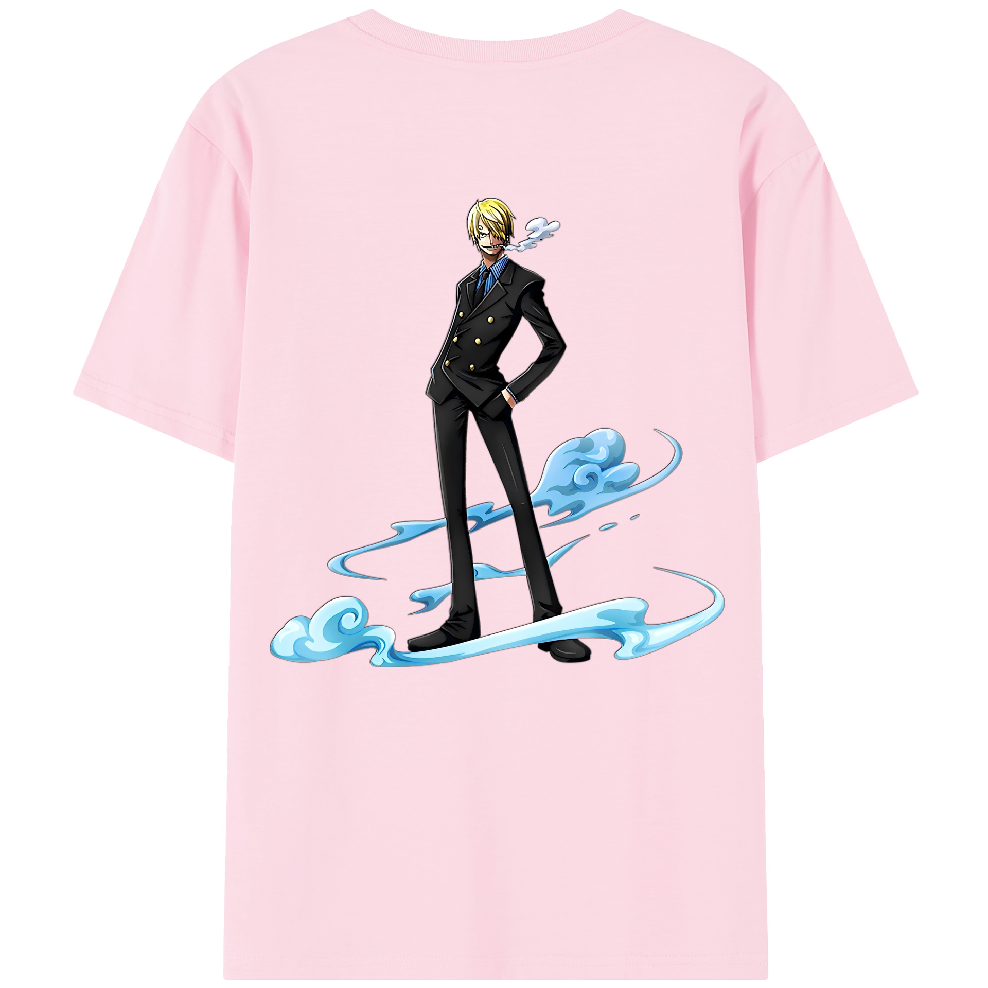 ワンピース サンジ ONE PIECE Sanji 綿100％半袖Tシャツ（背面プリント）