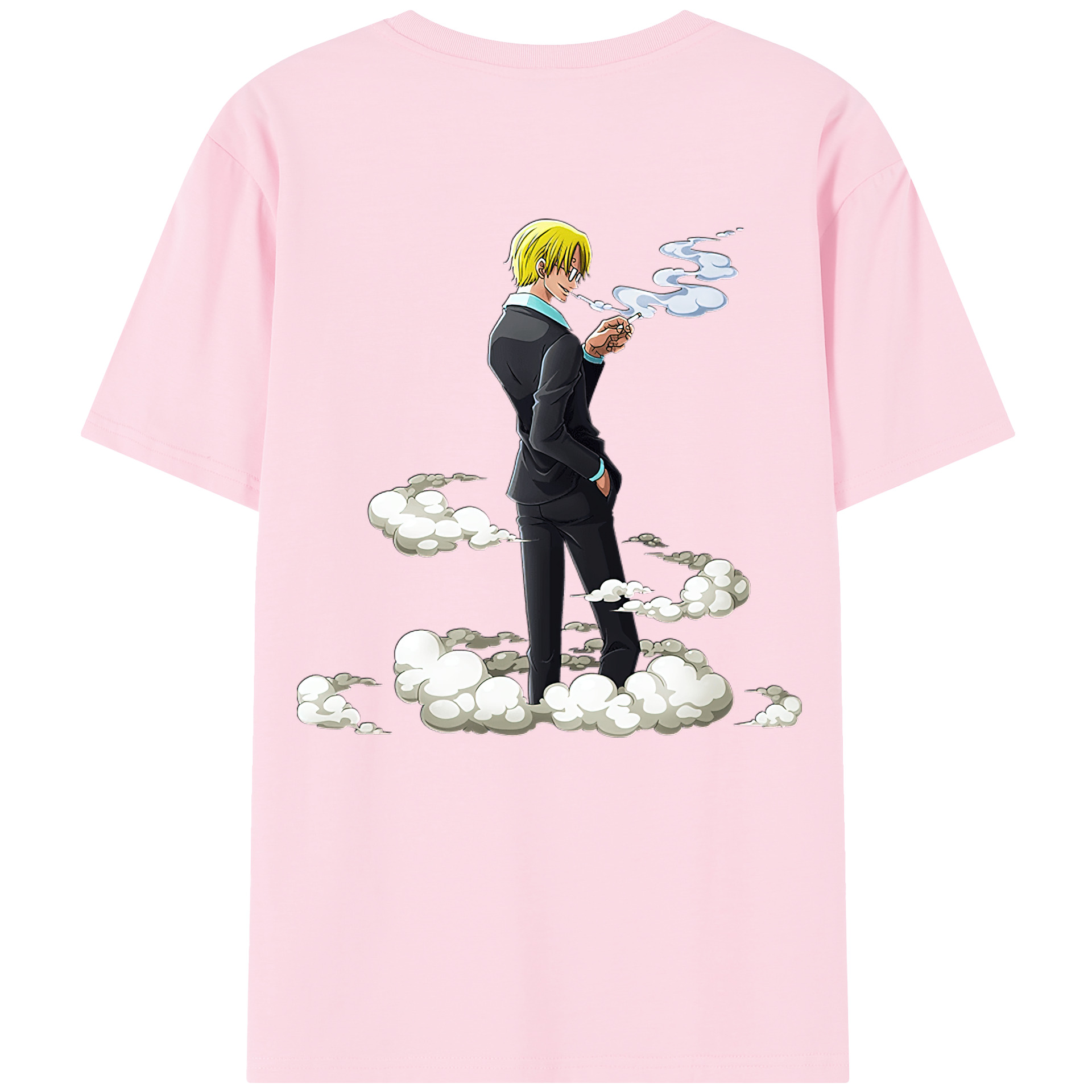 ワンピース サンジ ONE PIECE Sanji 綿100％半袖Tシャツ（背面プリント）