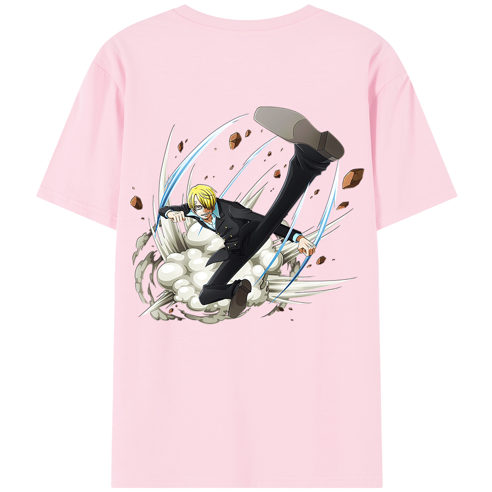 ワンピース サンジ ONE PIECE Sanji 綿100％半袖Tシャツ（背面プリント）