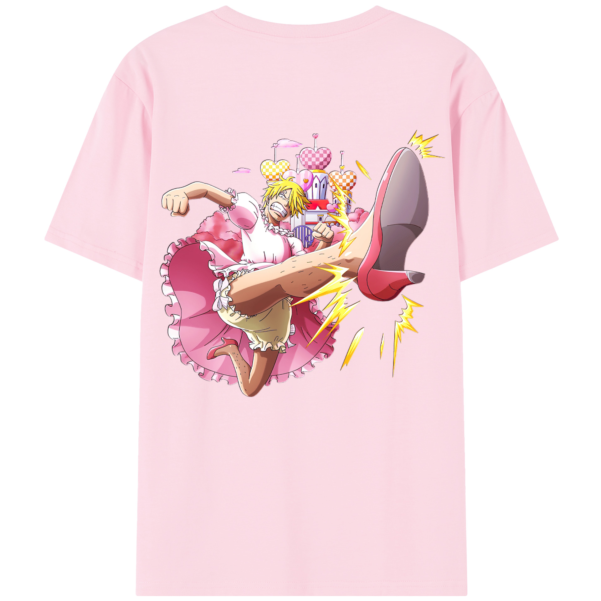ワンピース サンジ ONE PIECE Sanji 綿100％半袖Tシャツ（背面プリント）