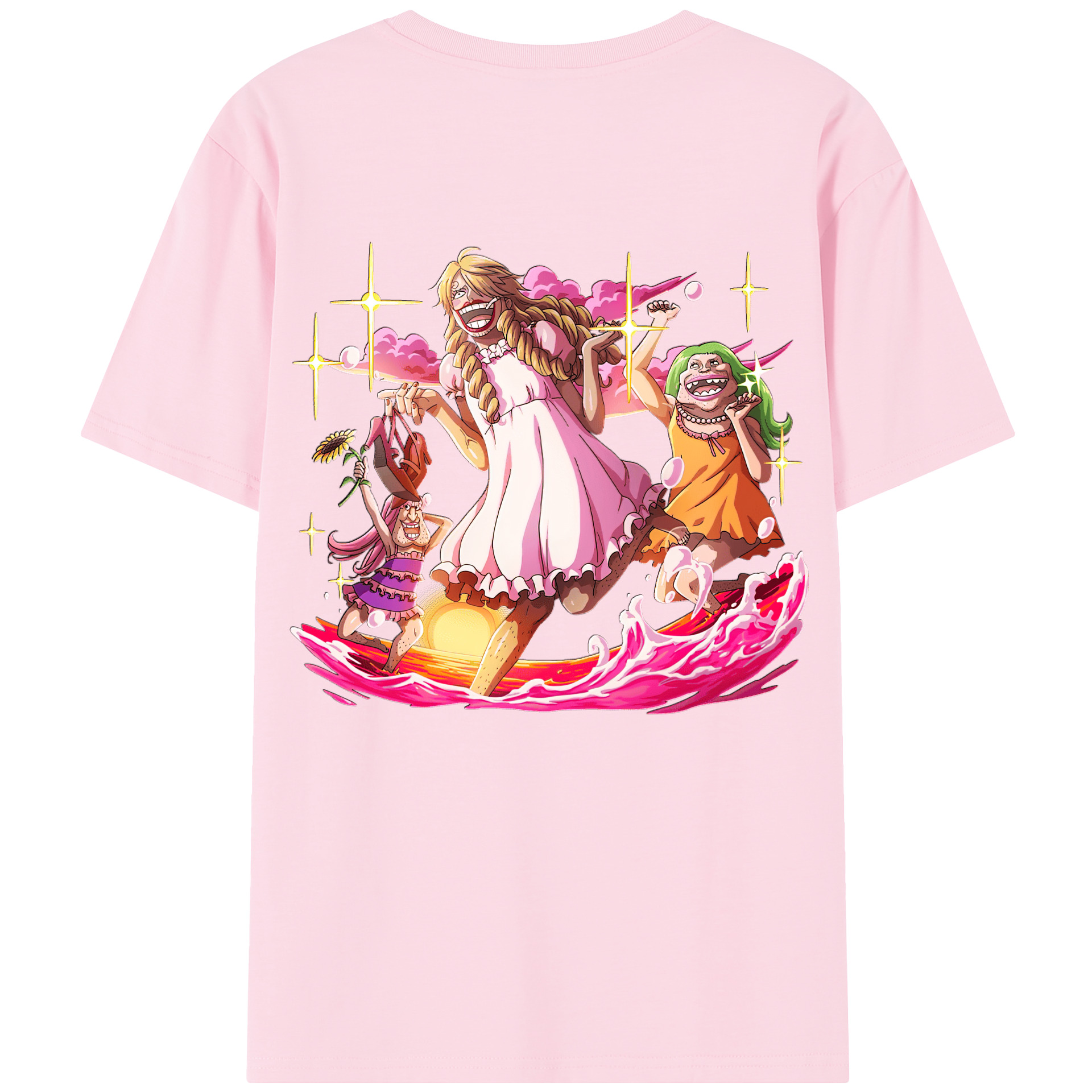 ワンピース サンジ ONE PIECE Sanji 綿100％半袖Tシャツ（背面プリント）