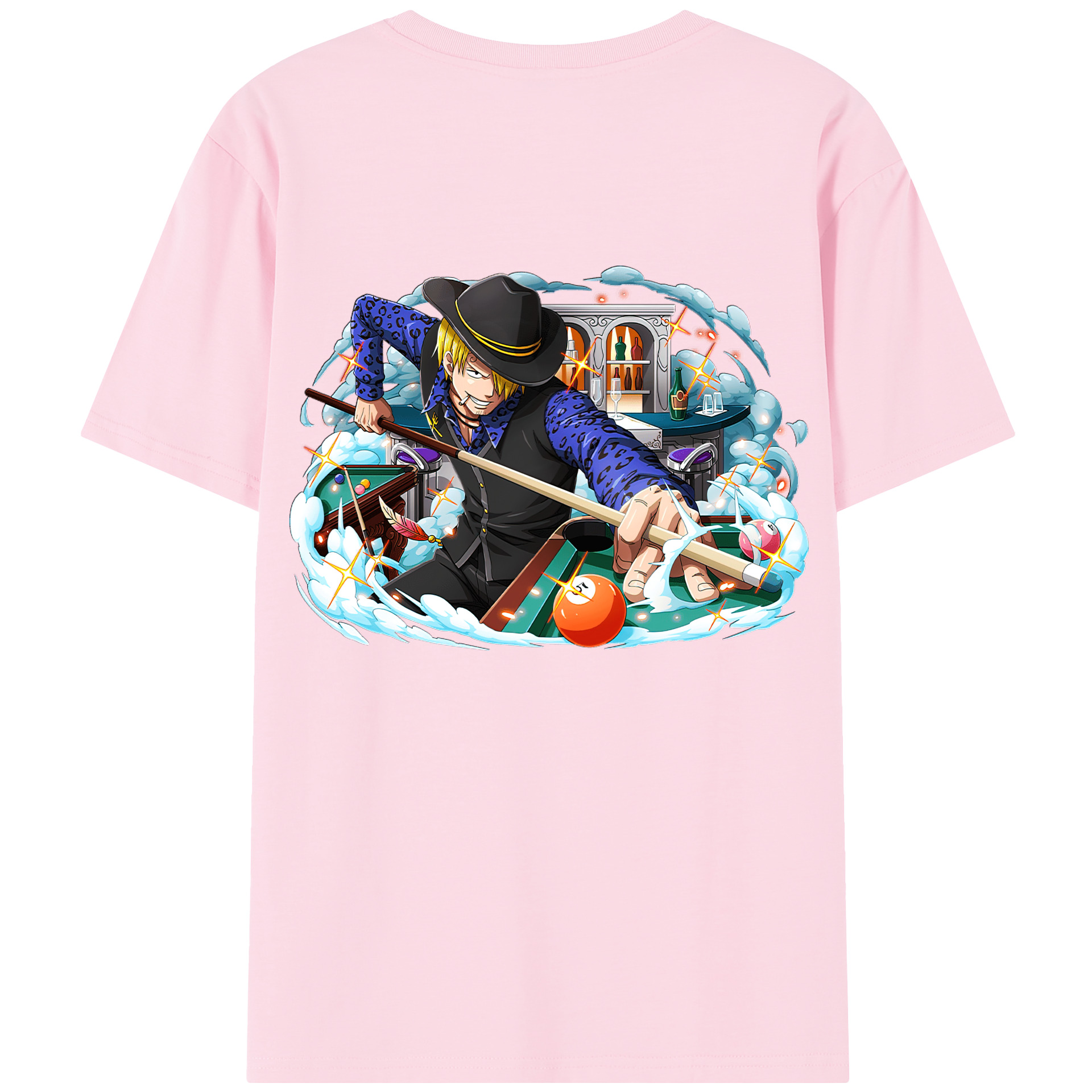 ワンピース サンジ ONE PIECE Sanji 綿100％半袖Tシャツ（背面プリント）