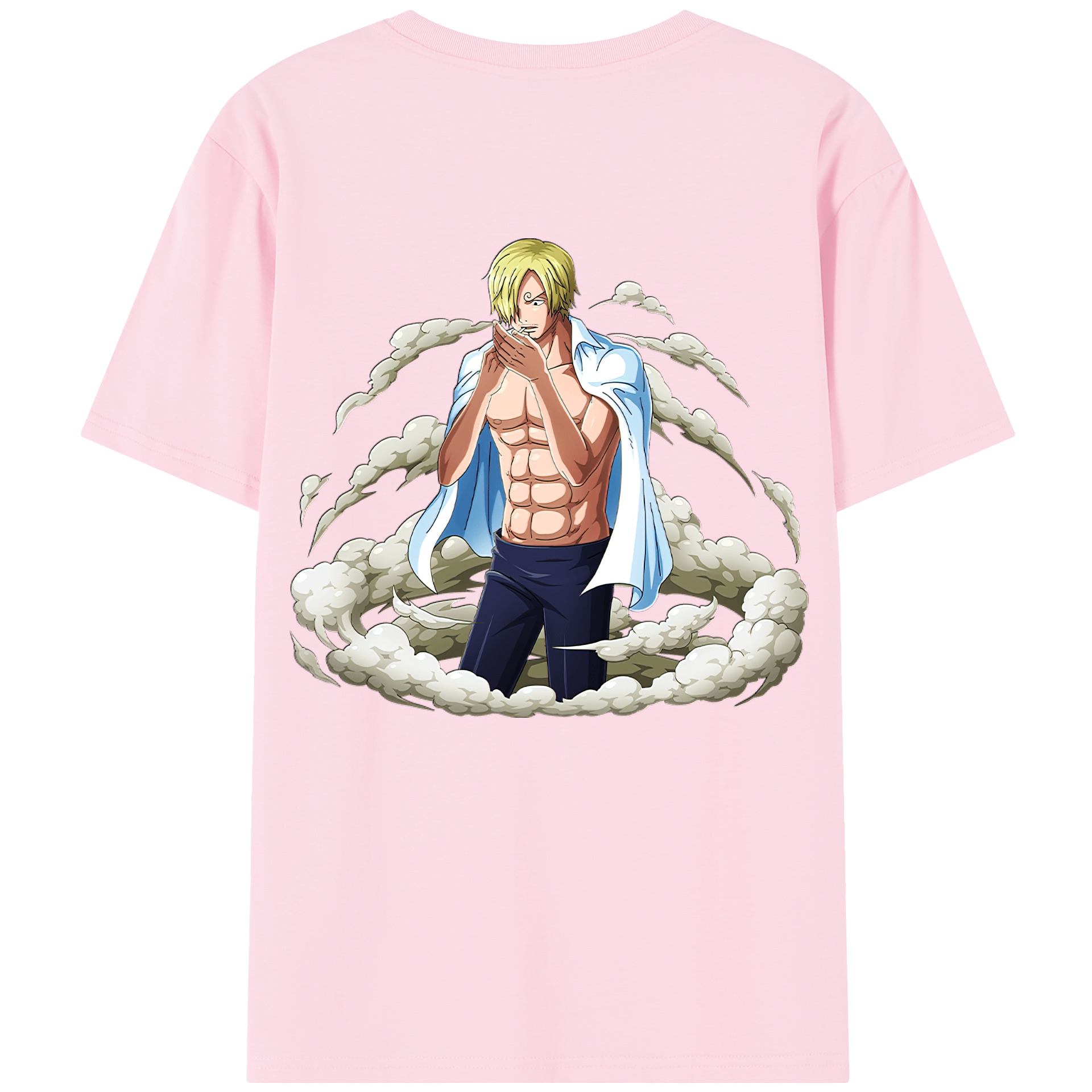ワンピース サンジ ONE PIECE Sanji 綿100％半袖Tシャツ（背面プリント）