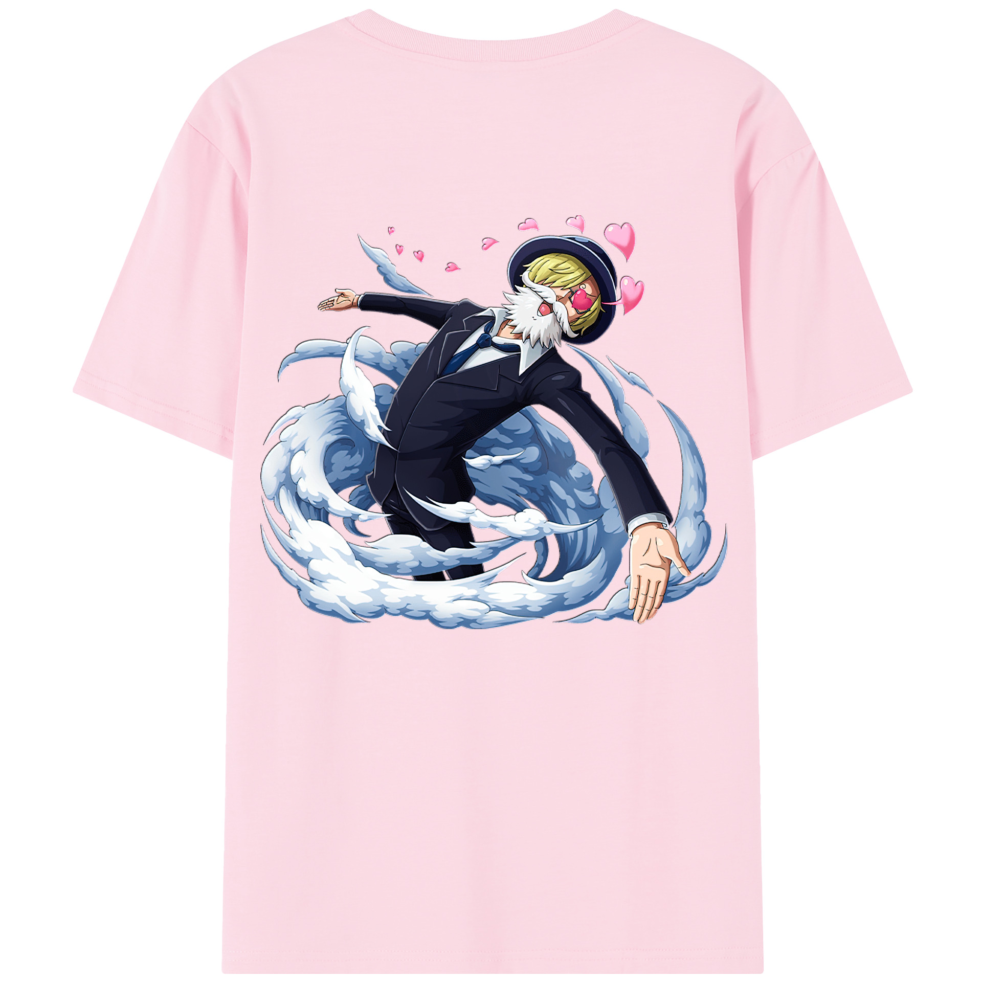 ワンピース サンジ ONE PIECE Sanji 綿100％半袖Tシャツ（背面プリント）
