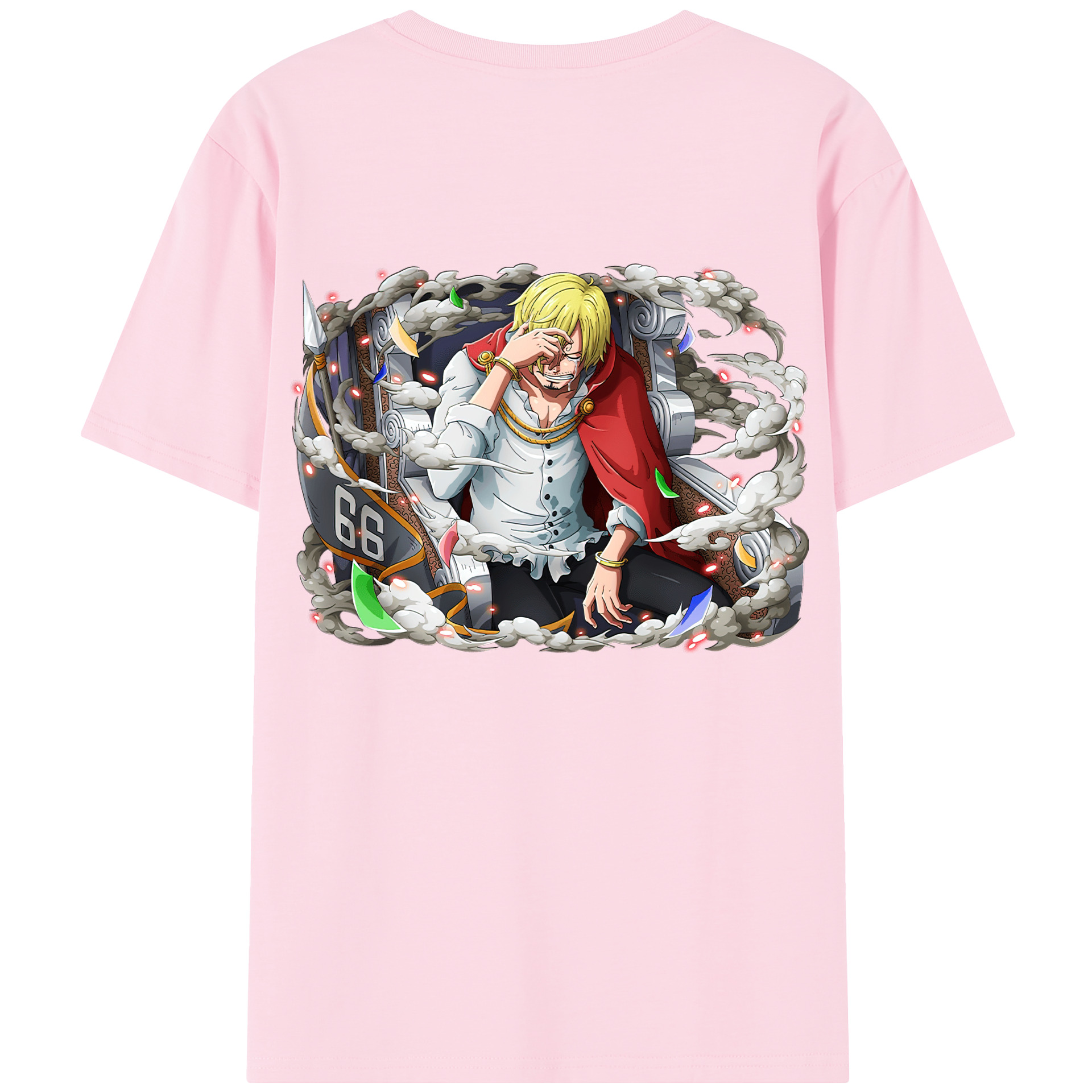 ワンピース サンジ ONE PIECE Sanji 綿100％半袖Tシャツ（背面プリント）