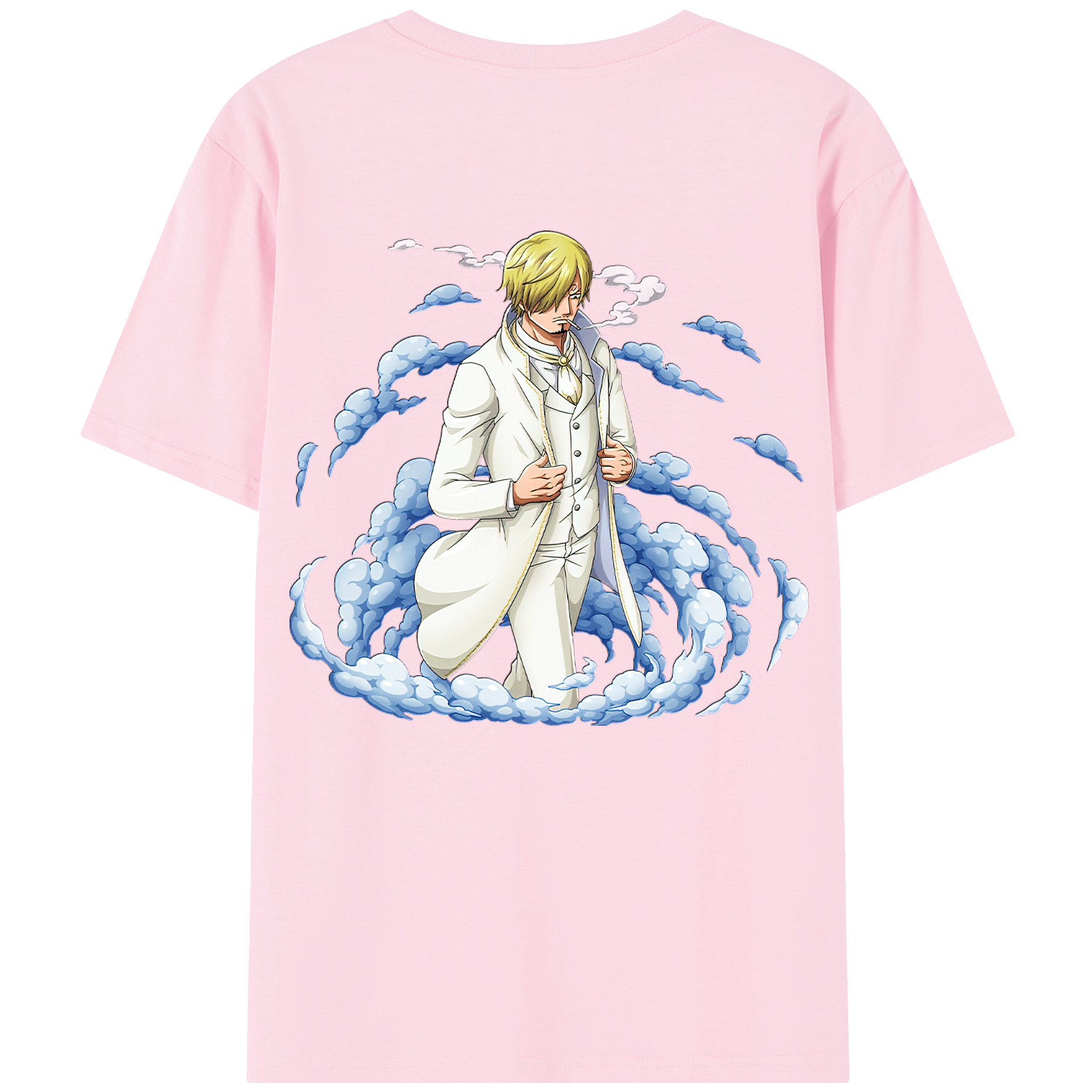 ワンピース サンジ ONE PIECE Sanji 綿100％半袖Tシャツ（背面プリント）