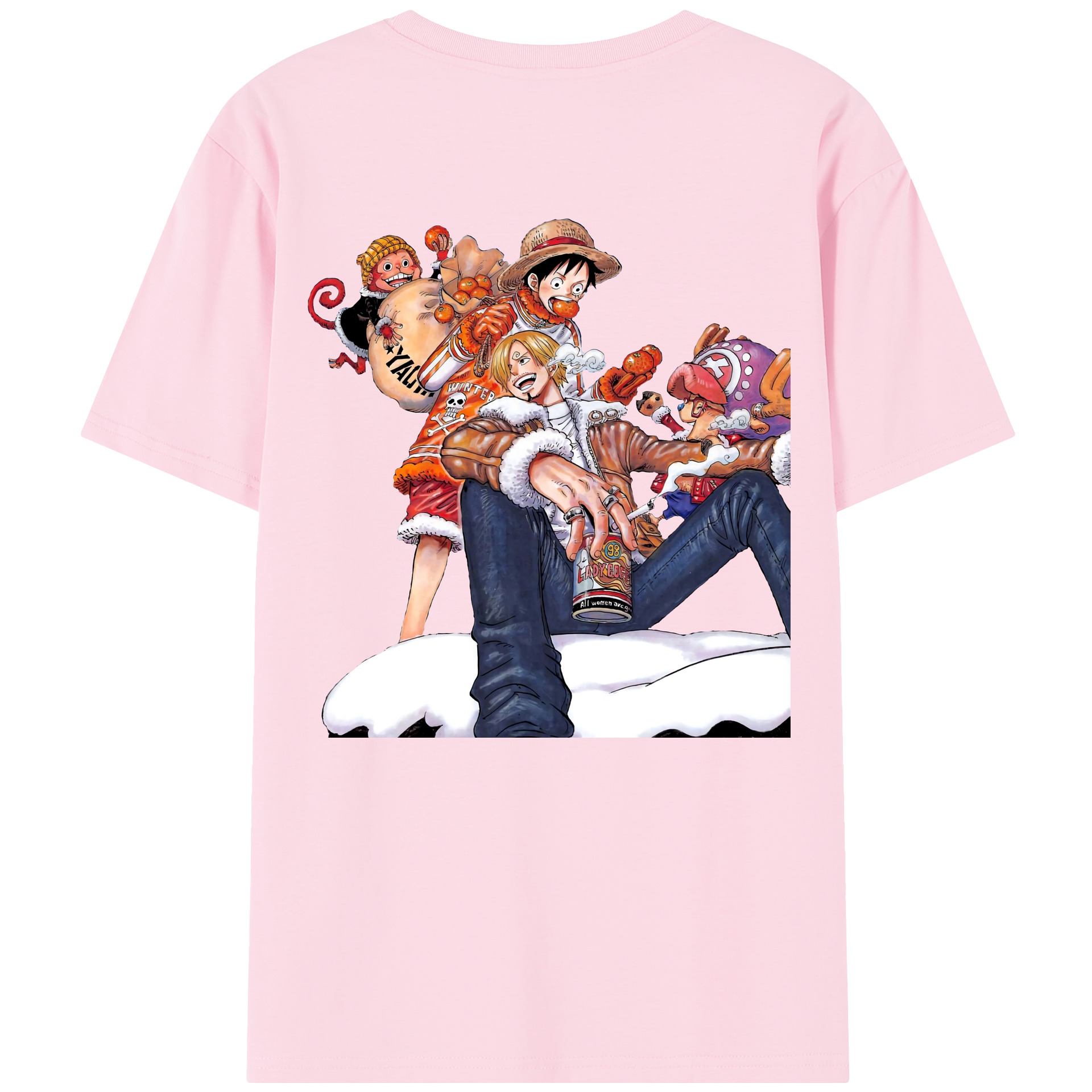 ワンピース サンジ ONE PIECE Sanji 綿100％半袖Tシャツ（背面プリント）