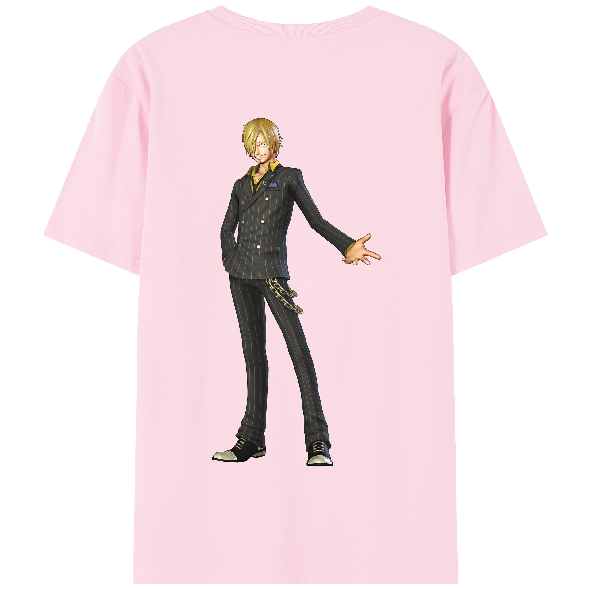 ワンピース サンジ ONE PIECE Sanji 綿100％半袖Tシャツ（背面プリント）
