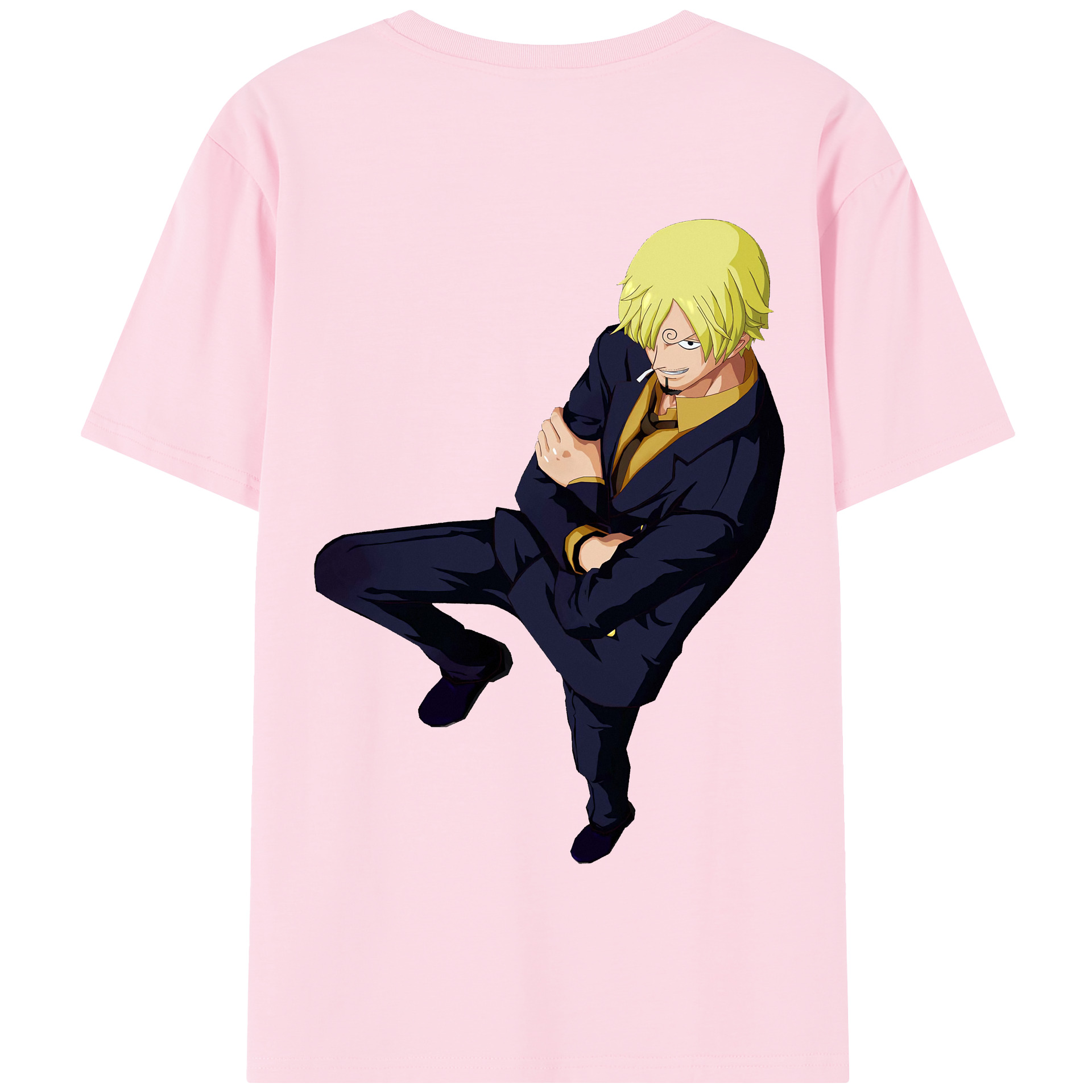 ワンピース サンジ ONE PIECE Sanji 綿100％半袖Tシャツ（背面プリント）