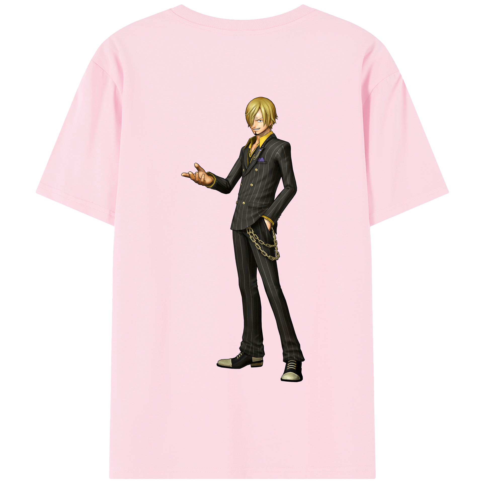 ワンピース サンジ ONE PIECE Sanji 綿100％半袖Tシャツ（背面プリント）