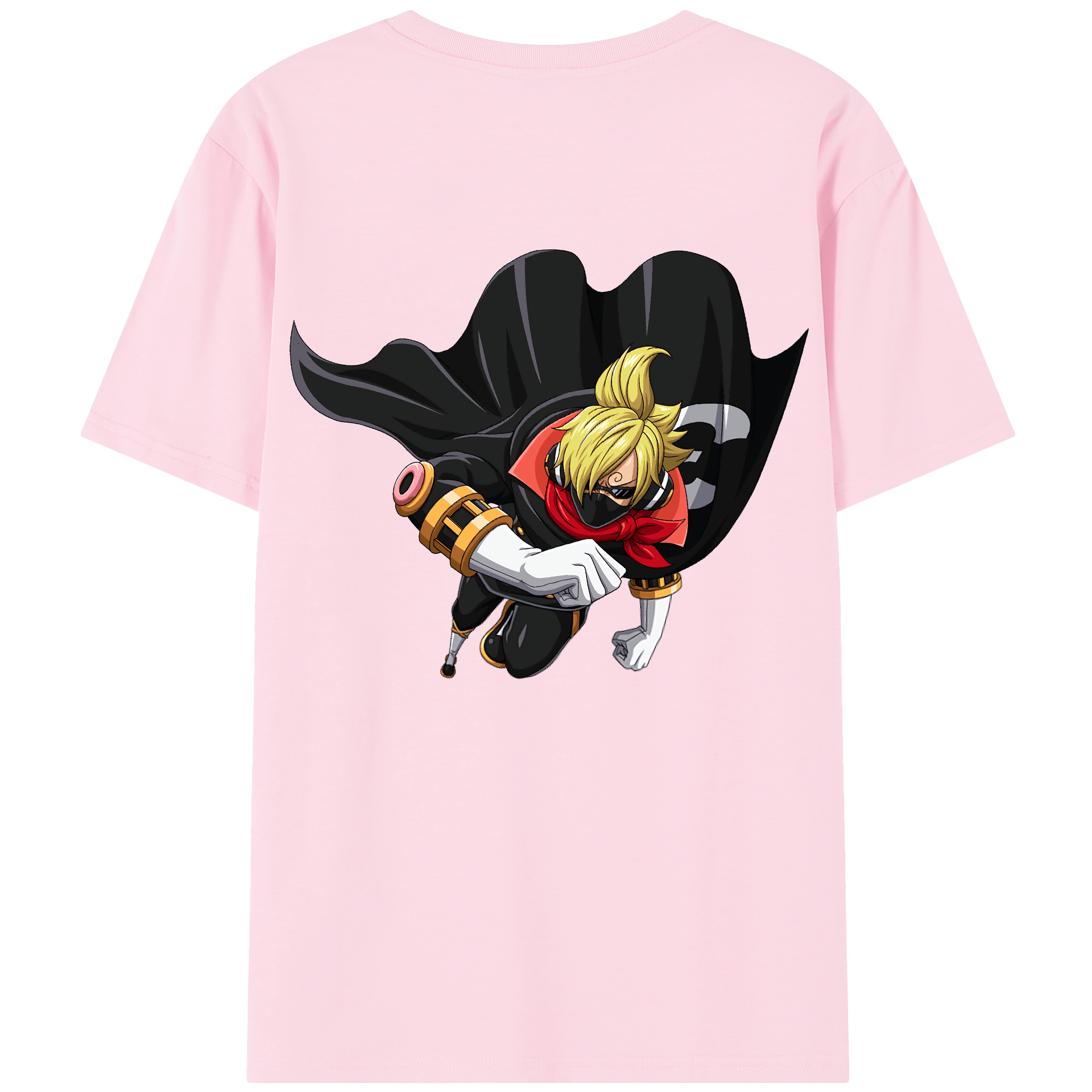 ワンピース サンジ ONE PIECE Sanji 綿100％半袖Tシャツ（背面プリント）