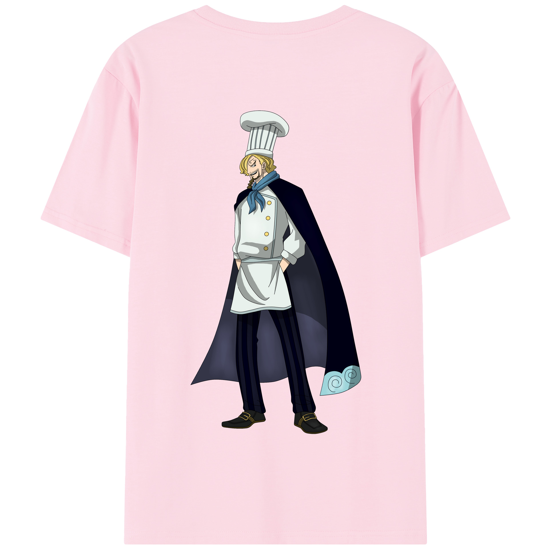 ワンピース サンジ ONE PIECE Sanji 綿100％半袖Tシャツ（背面プリント）