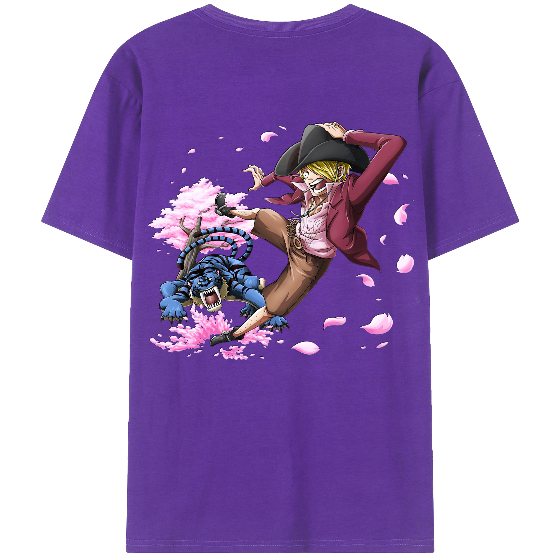 ワンピース サンジ ONE PIECE Sanji 綿100％半袖Tシャツ（背面プリント）
