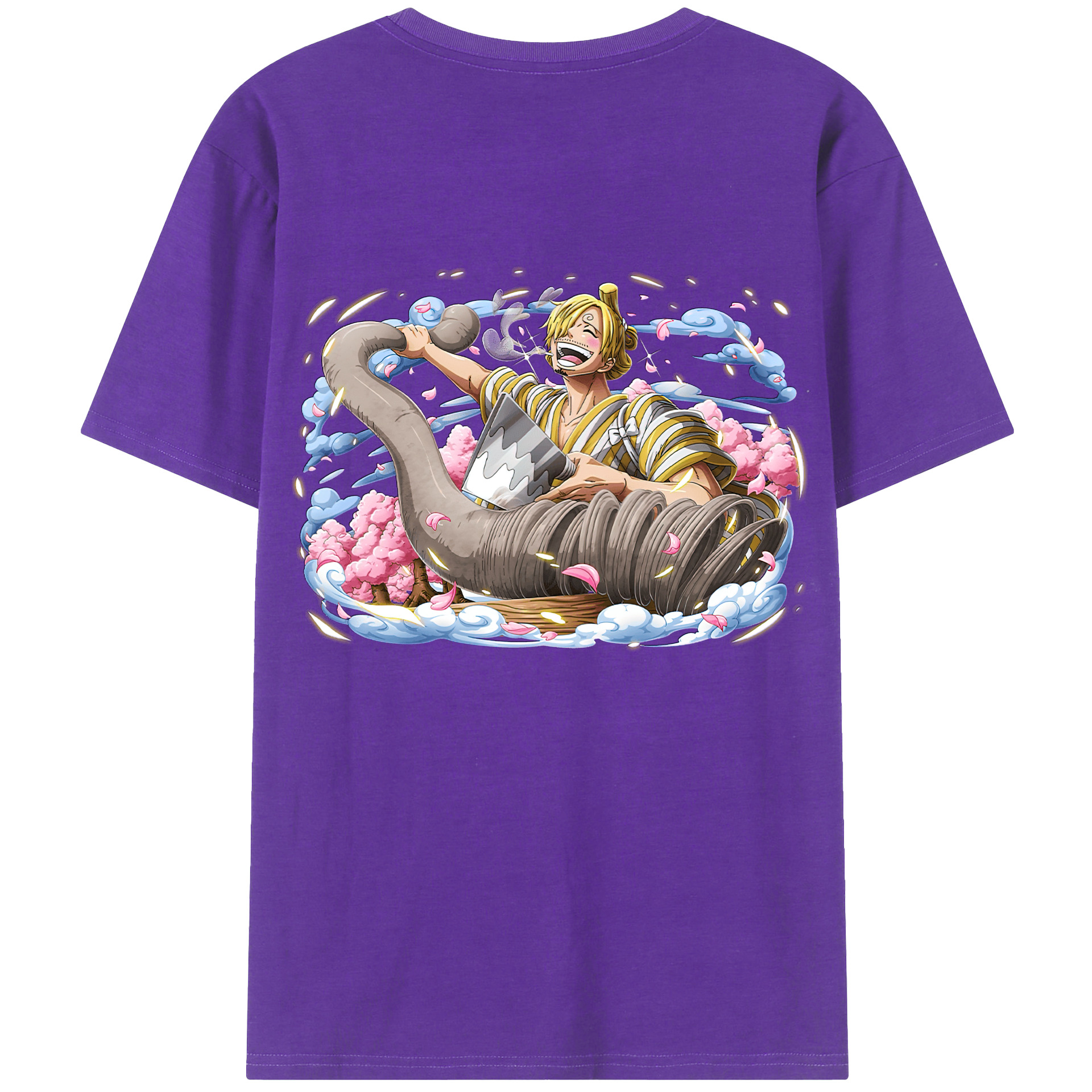 ワンピース サンジ ONE PIECE Sanji 綿100％半袖Tシャツ（背面プリント）