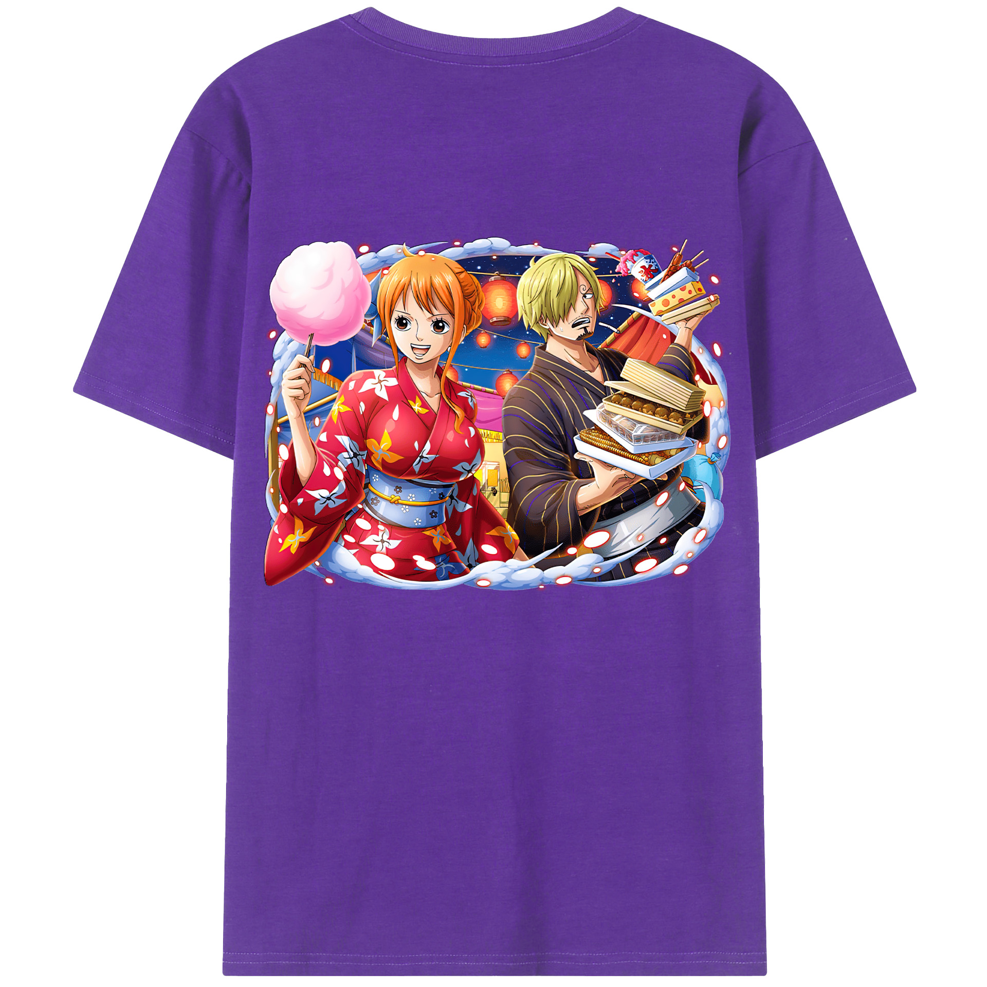 ワンピース サンジ ONE PIECE Sanji 綿100％半袖Tシャツ（背面プリント）
