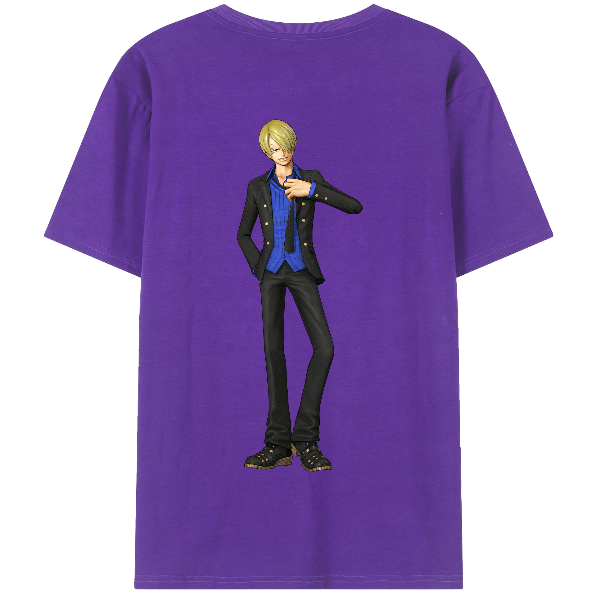 ワンピース サンジ ONE PIECE Sanji 綿100％半袖Tシャツ（背面プリント）