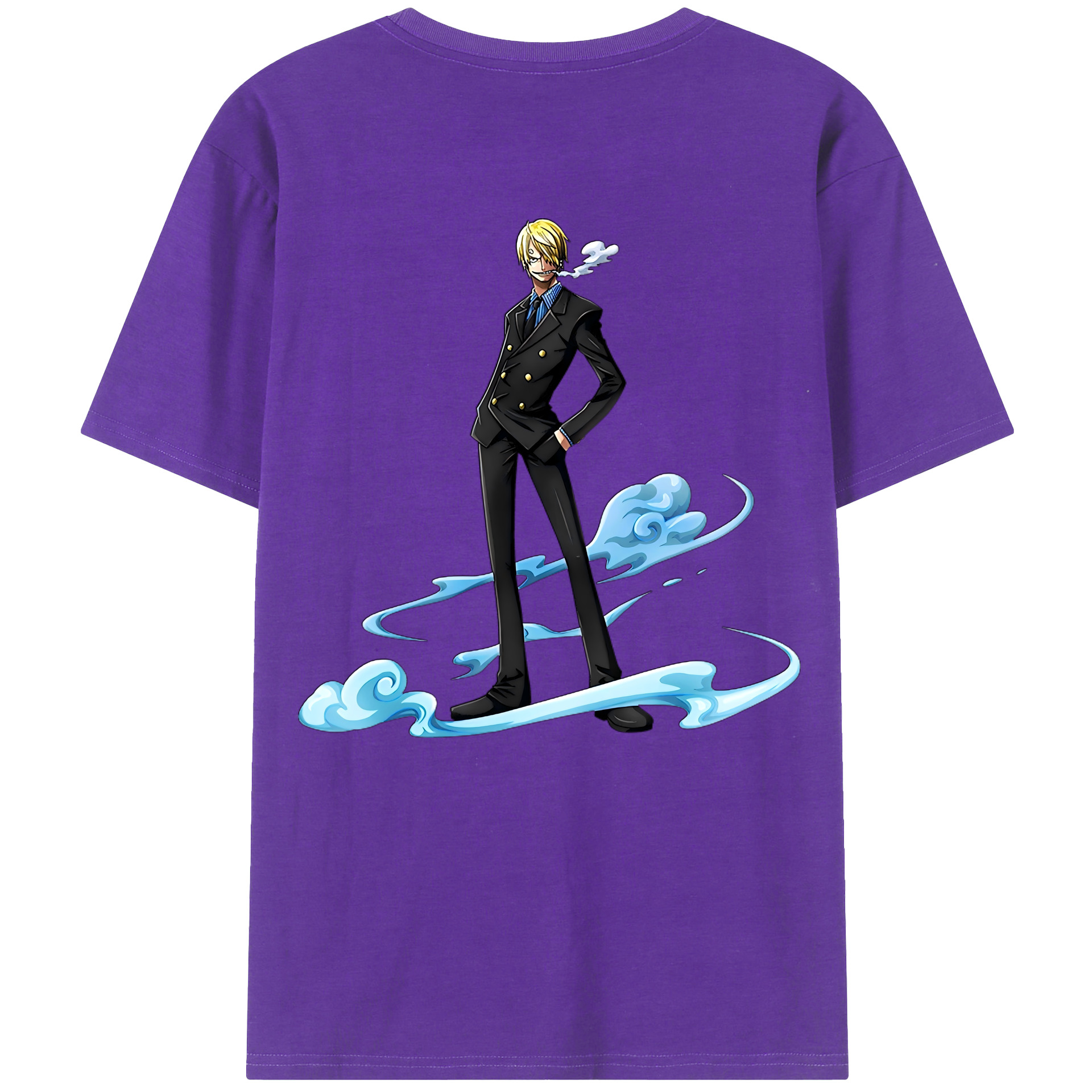 ワンピース サンジ ONE PIECE Sanji 綿100％半袖Tシャツ（背面プリント）