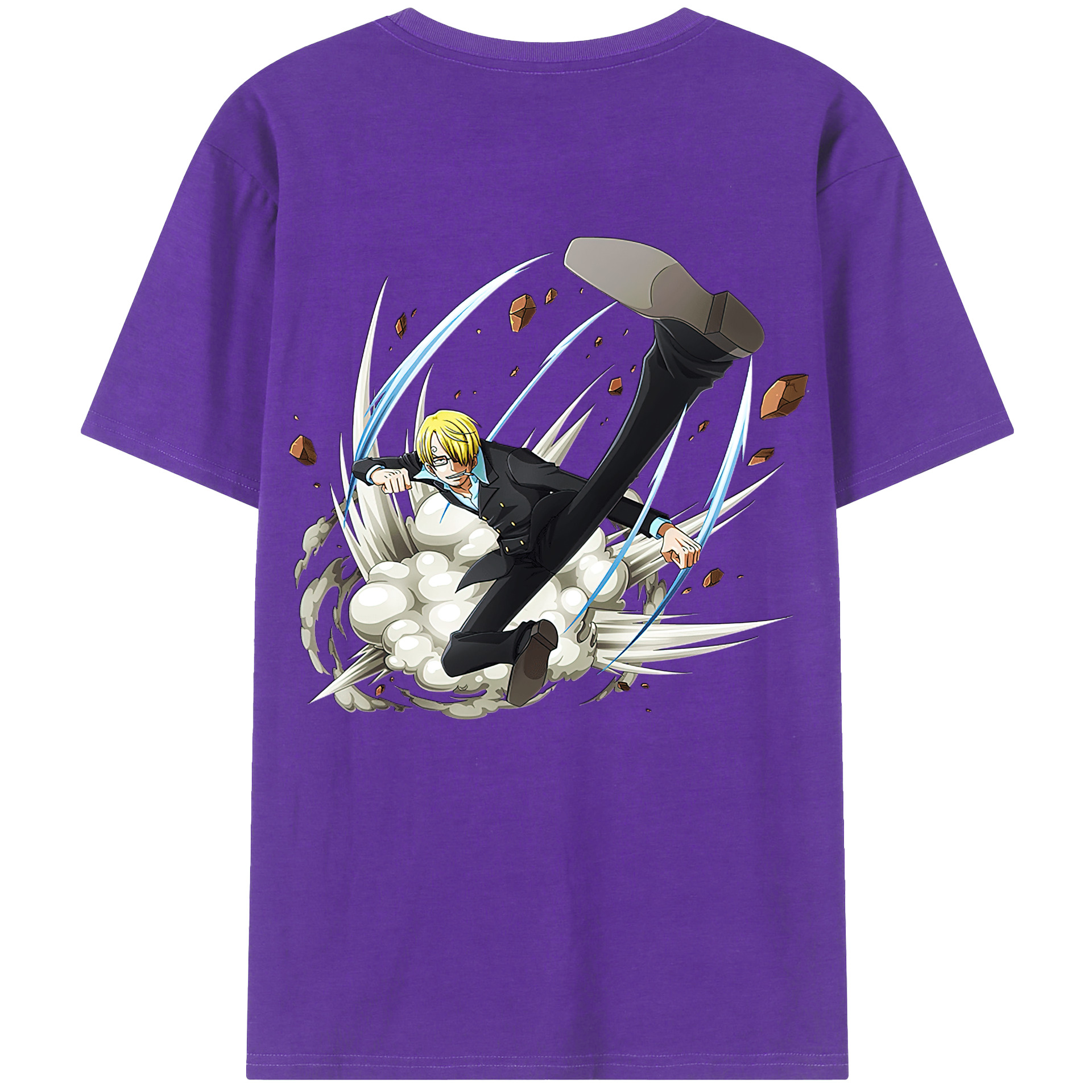 ワンピース サンジ ONE PIECE Sanji 綿100％半袖Tシャツ（背面プリント）