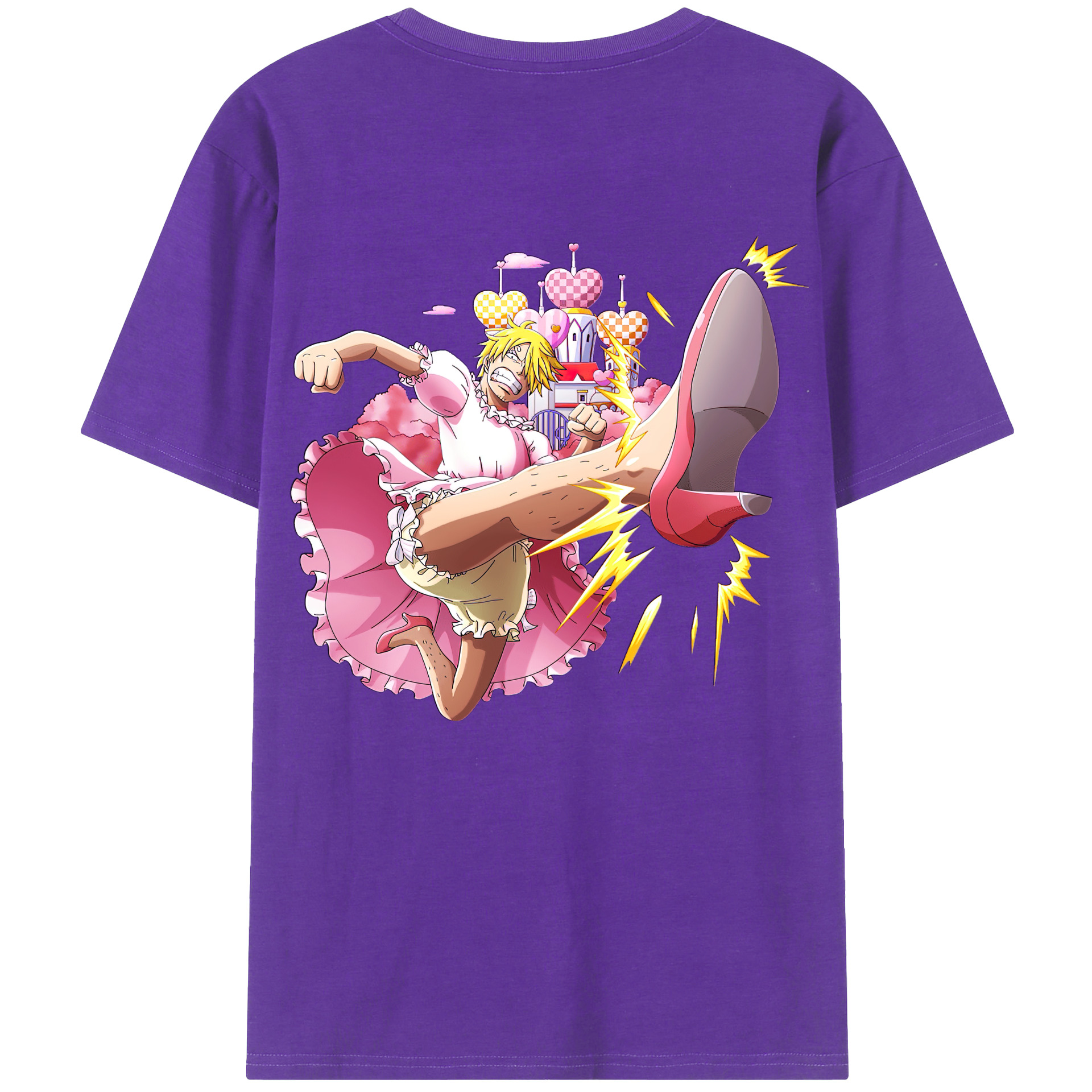 ワンピース サンジ ONE PIECE Sanji 綿100％半袖Tシャツ（背面プリント）