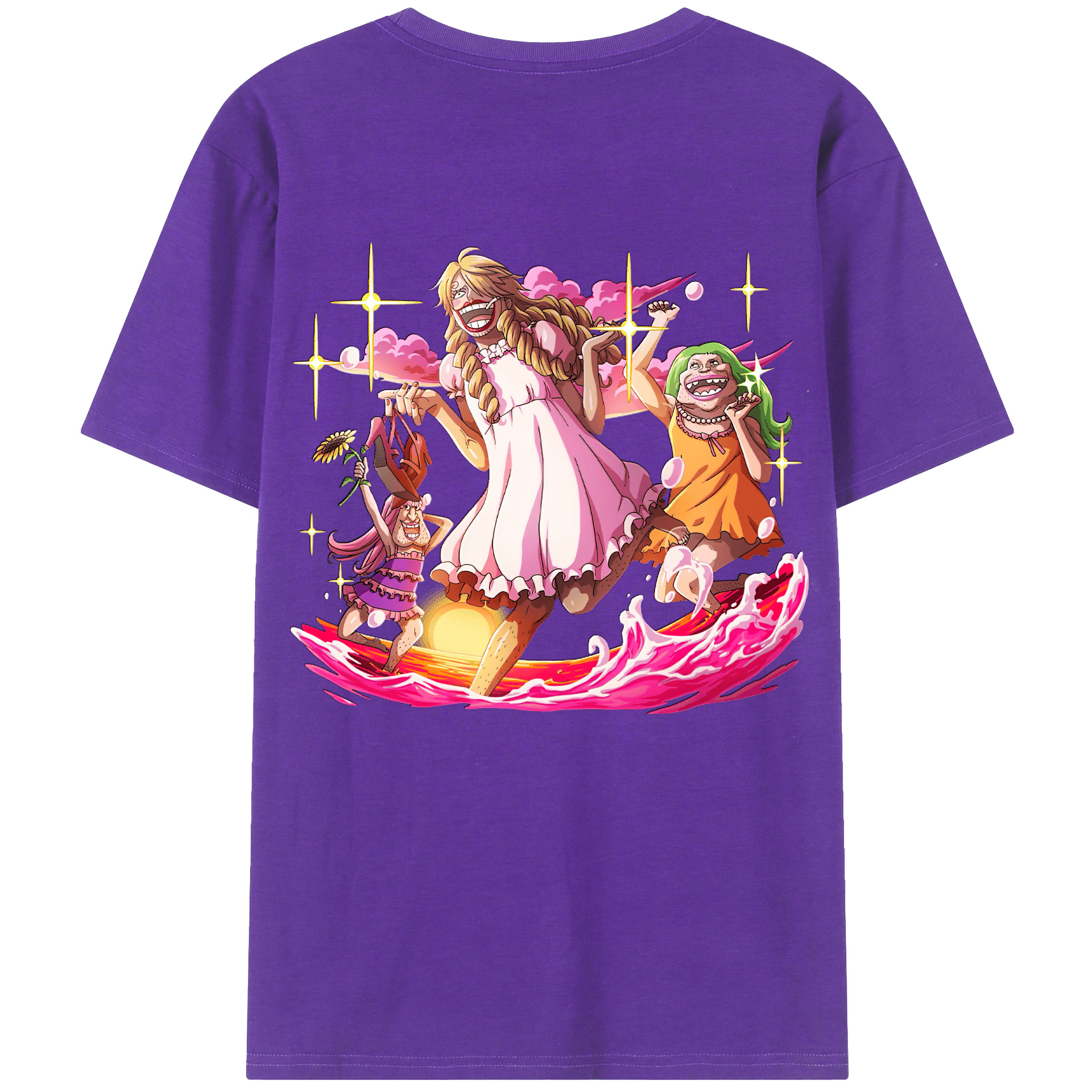 ワンピース サンジ ONE PIECE Sanji 綿100％半袖Tシャツ（背面プリント）