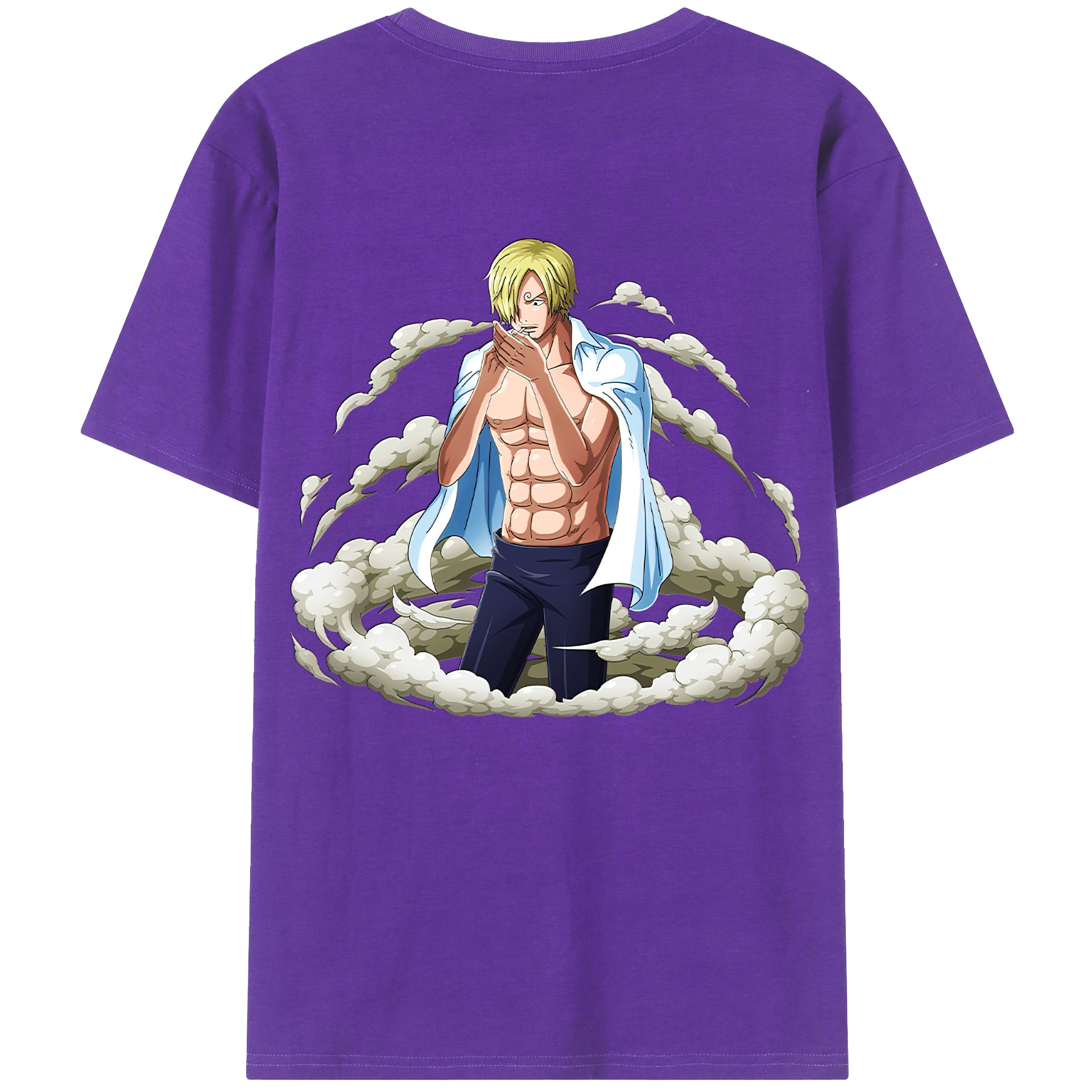 ワンピース サンジ ONE PIECE Sanji 綿100％半袖Tシャツ（背面プリント）