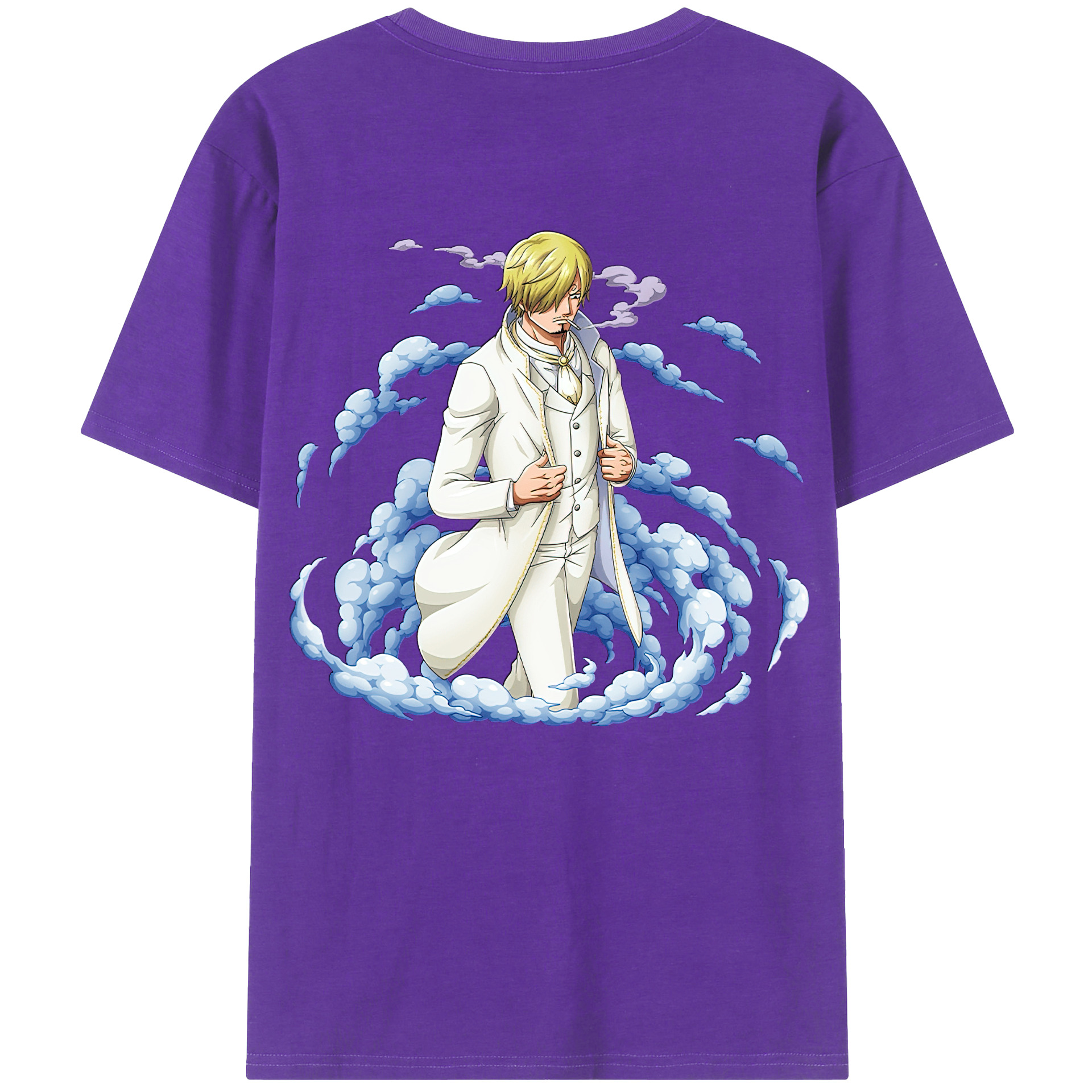 ワンピース サンジ ONE PIECE Sanji 綿100％半袖Tシャツ（背面プリント）