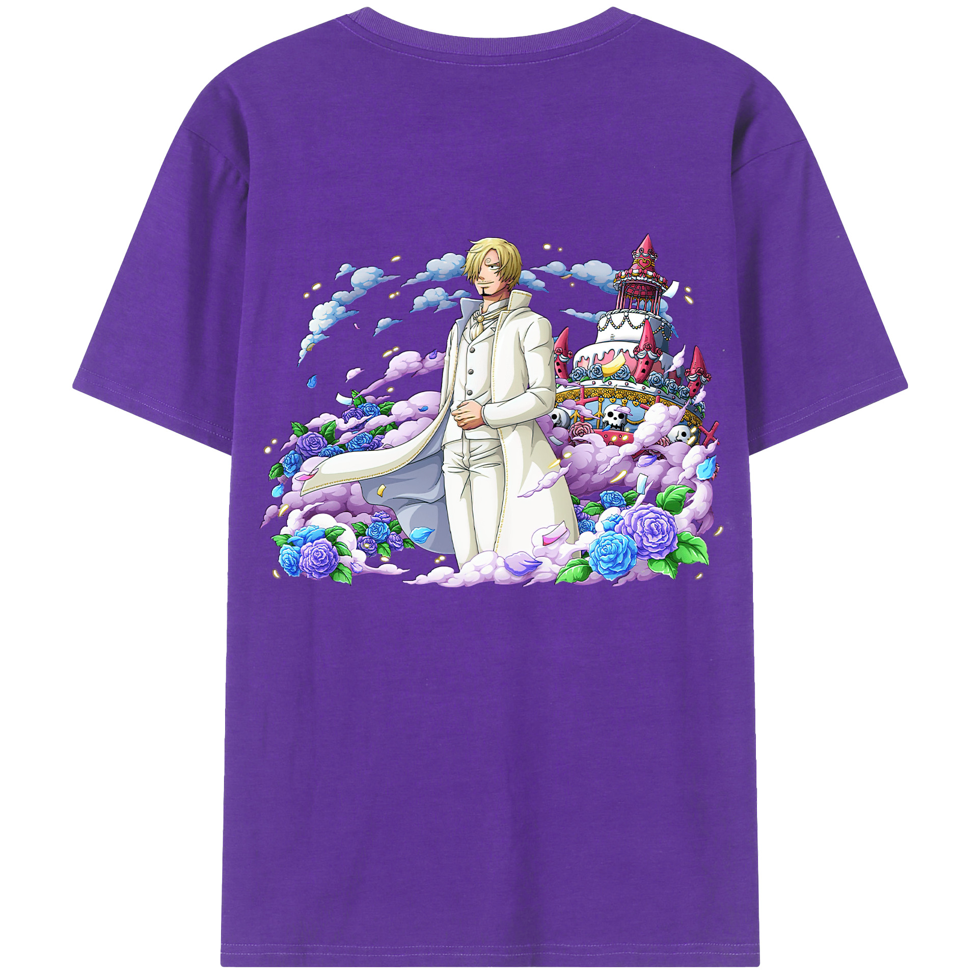 ワンピース サンジ ONE PIECE Sanji 綿100％半袖Tシャツ（背面プリント）