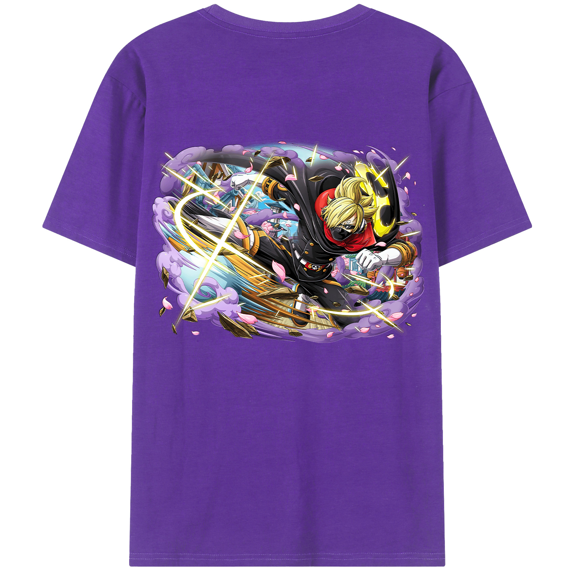 ワンピース サンジ ONE PIECE Sanji 綿100％半袖Tシャツ（背面プリント）
