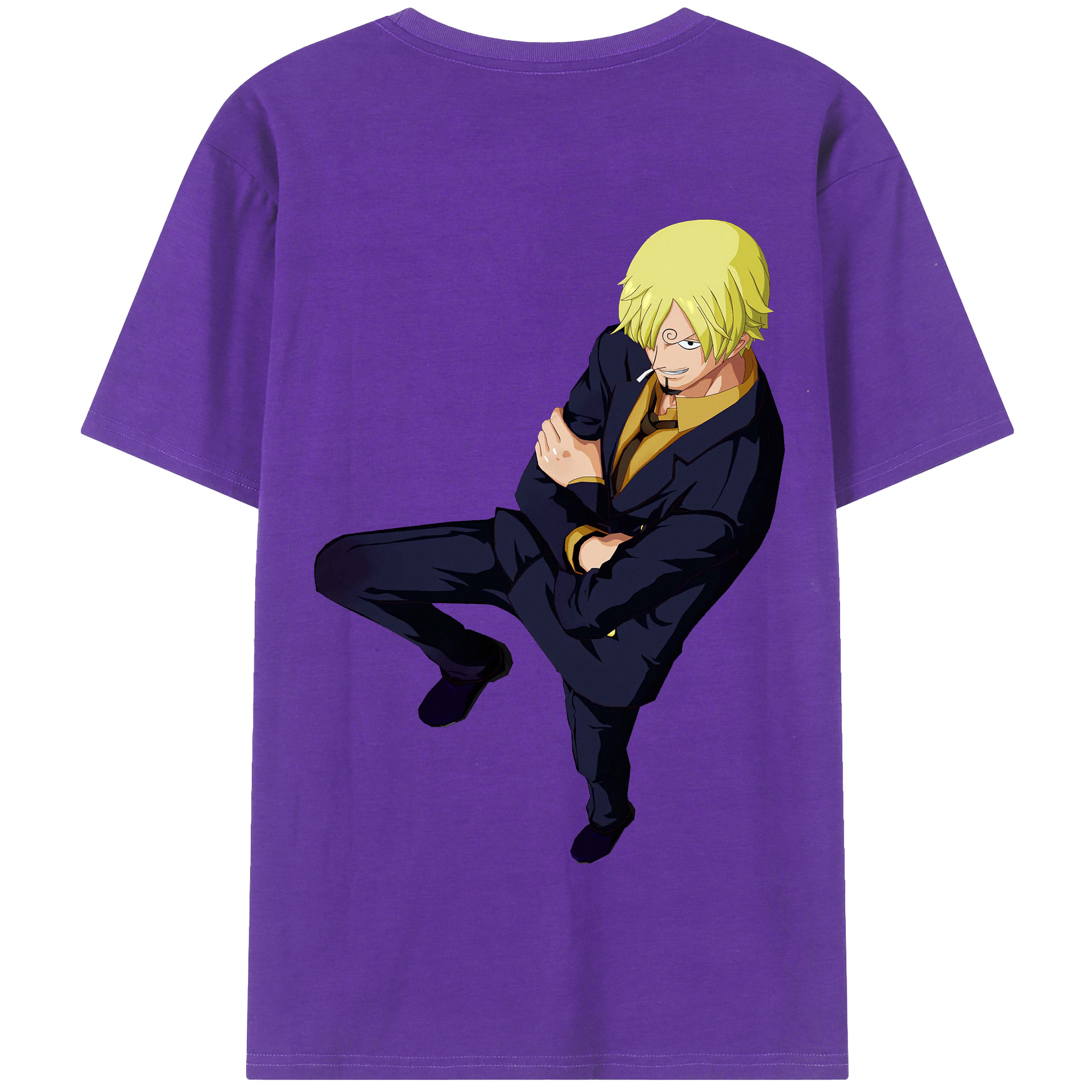 ワンピース サンジ ONE PIECE Sanji 綿100％半袖Tシャツ（背面プリント）