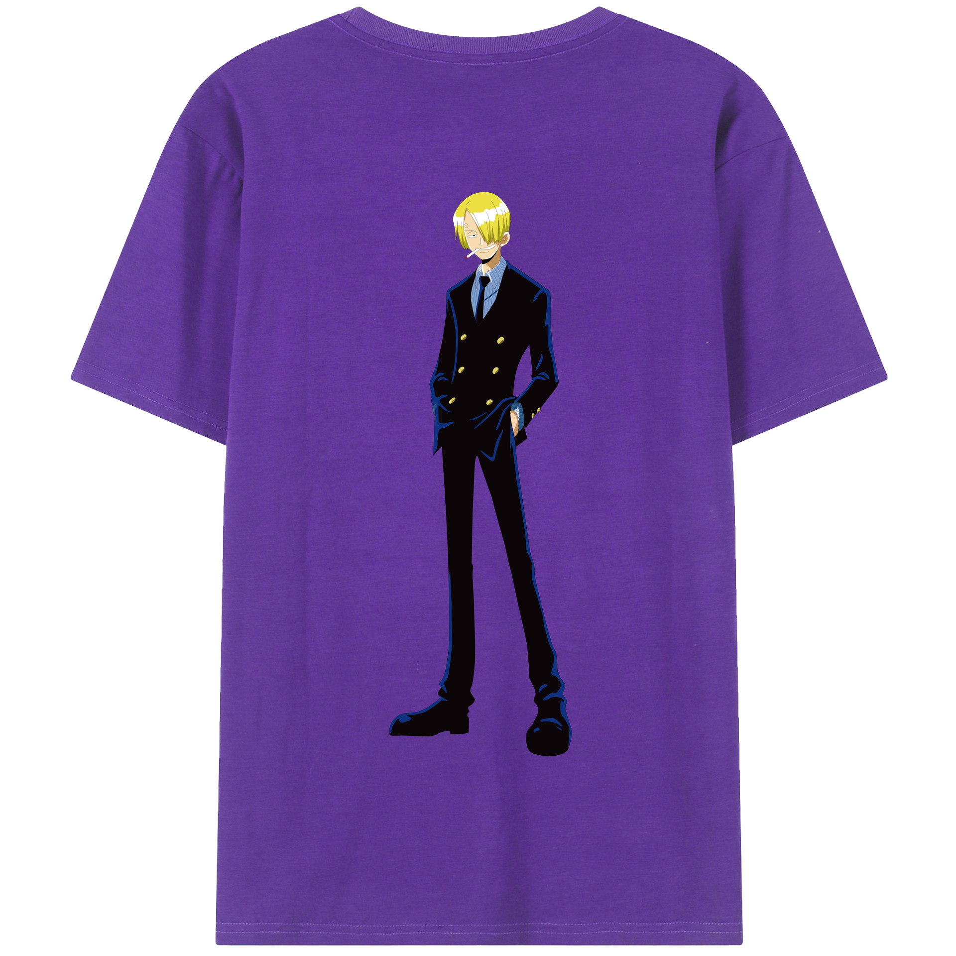 ワンピース サンジ ONE PIECE Sanji 綿100％半袖Tシャツ（背面プリント）