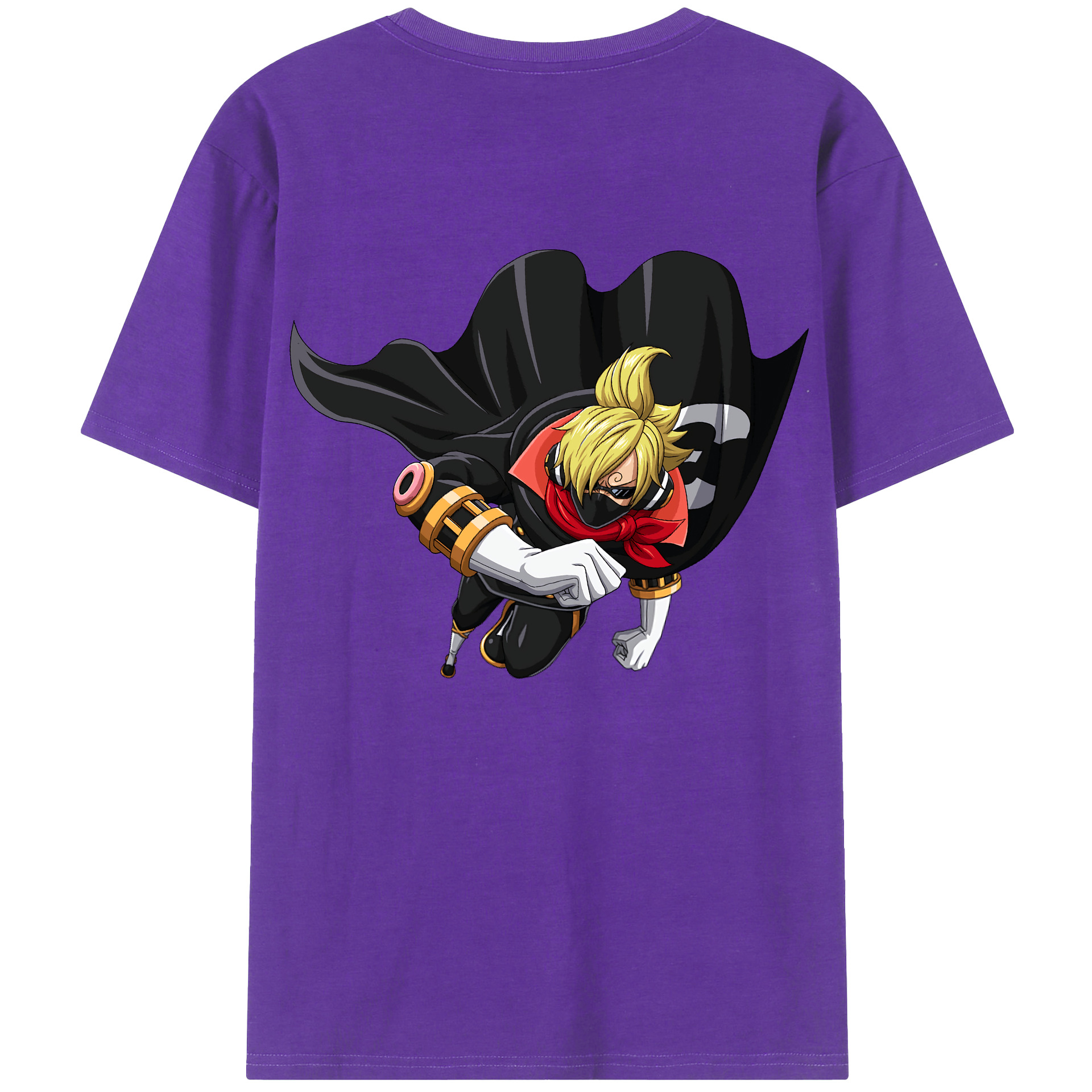 ワンピース サンジ ONE PIECE Sanji 綿100％半袖Tシャツ（背面プリント）