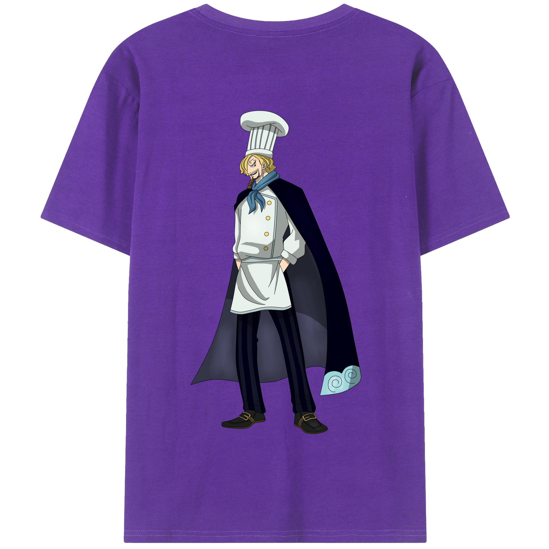ワンピース サンジ ONE PIECE Sanji 綿100％半袖Tシャツ（背面プリント）