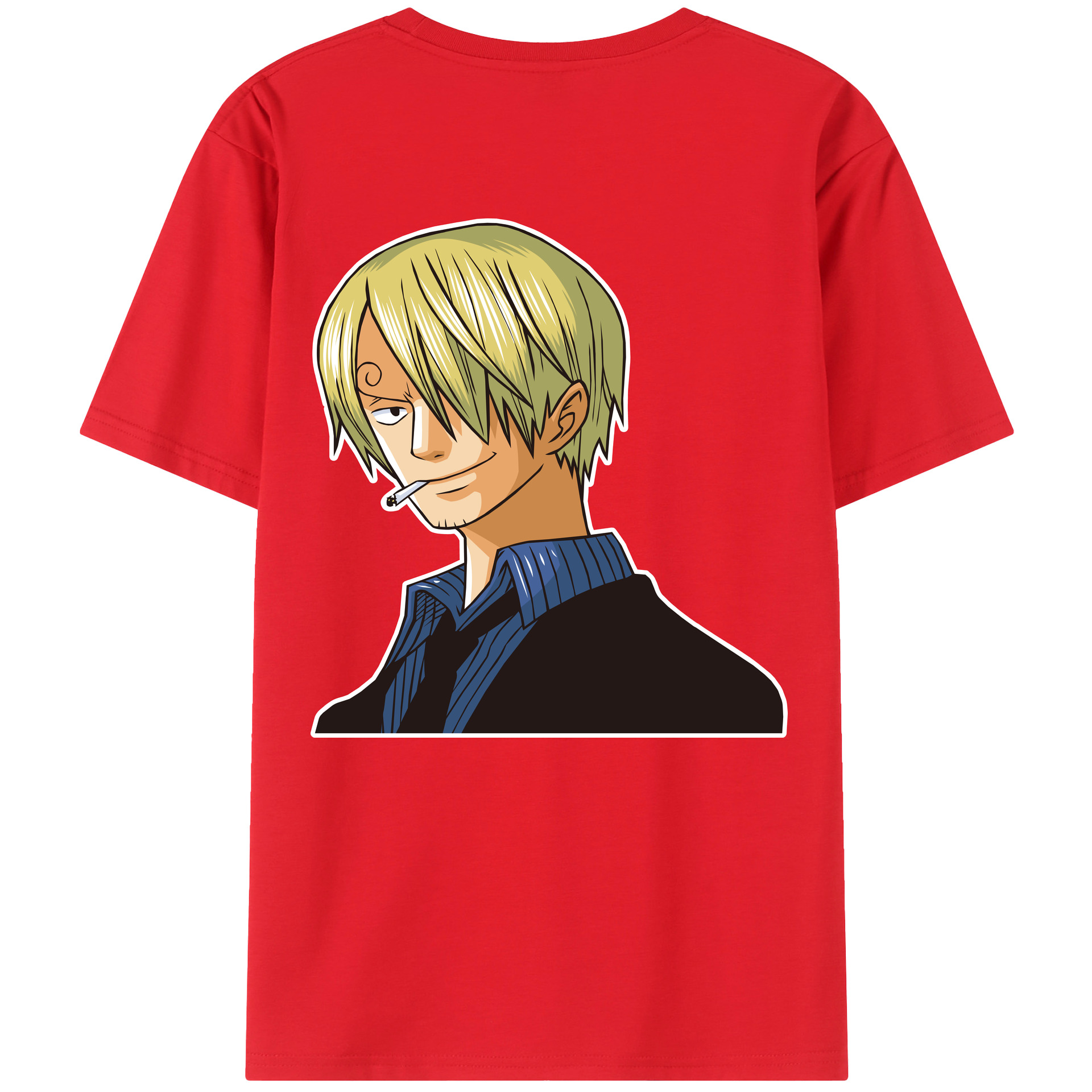 ワンピース サンジ ONE PIECE Sanji 綿100％半袖Tシャツ（背面プリント）