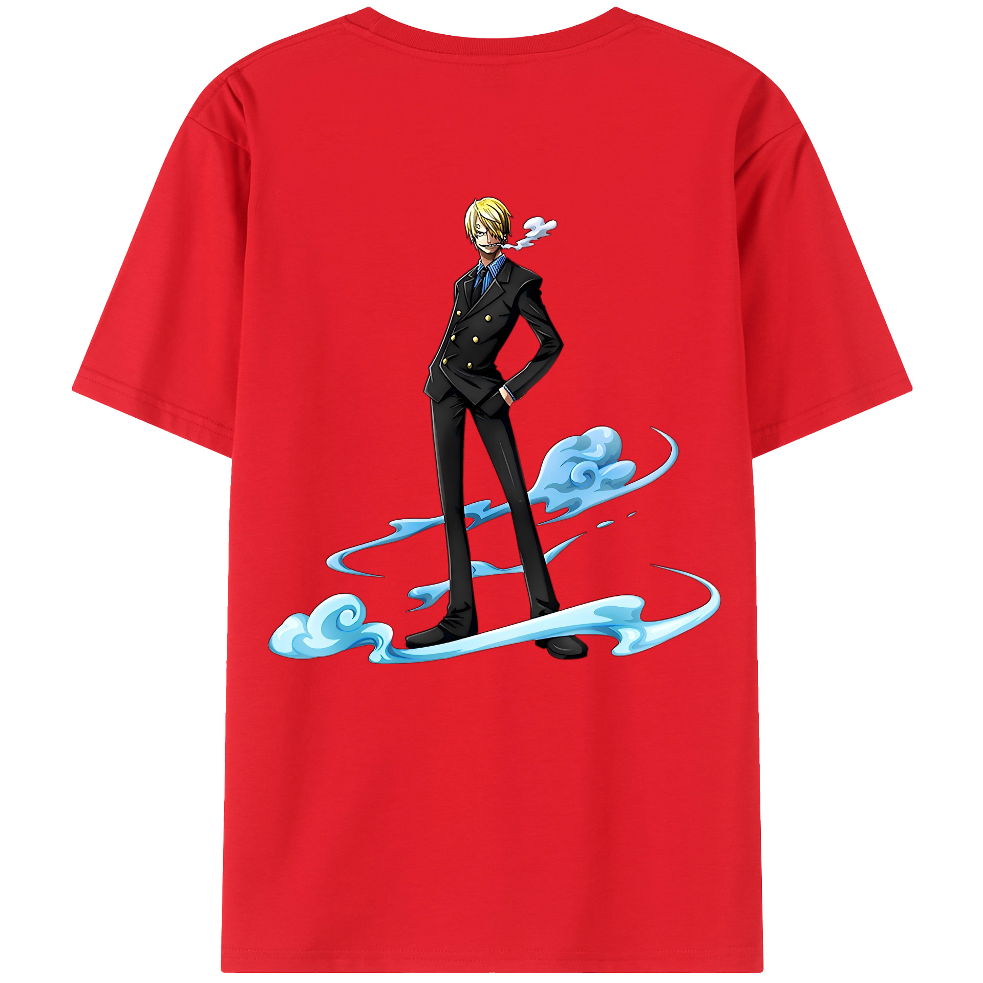 ワンピース サンジ ONE PIECE Sanji 綿100％半袖Tシャツ（背面プリント）