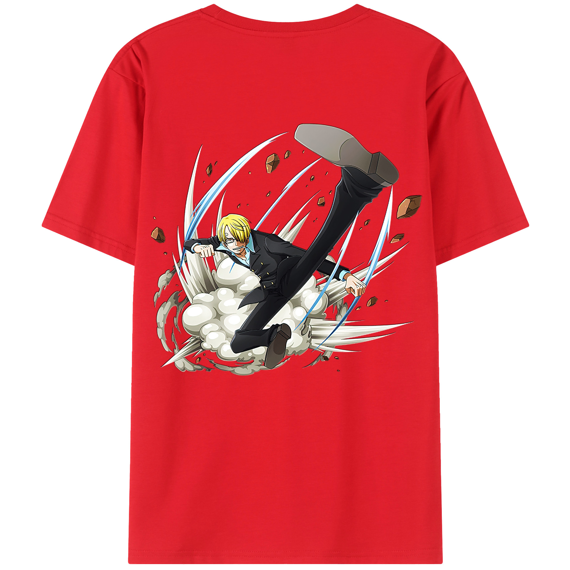 ワンピース サンジ ONE PIECE Sanji 綿100％半袖Tシャツ（背面プリント）