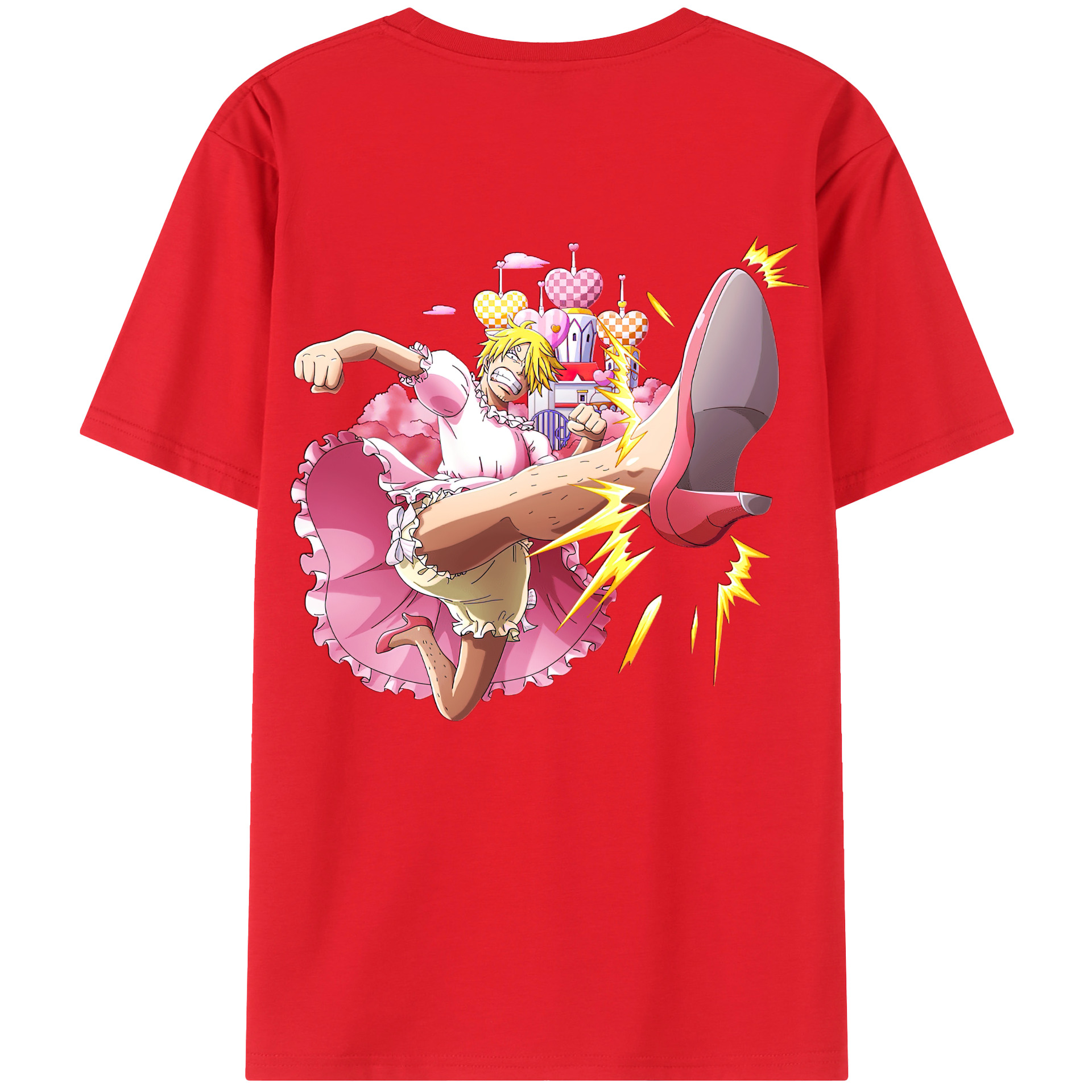 ワンピース サンジ ONE PIECE Sanji 綿100％半袖Tシャツ（背面プリント）