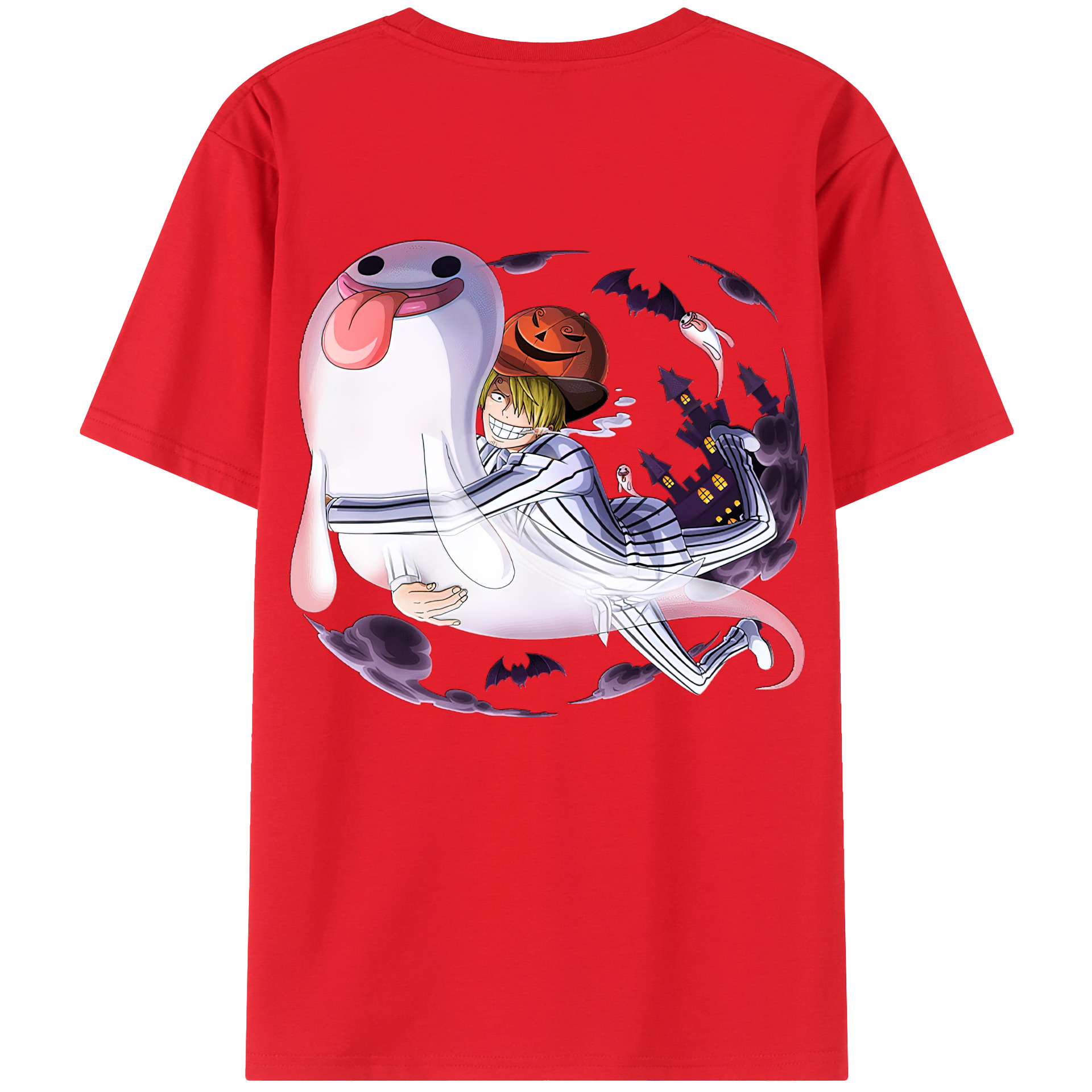ワンピース サンジ ONE PIECE Sanji 綿100％半袖Tシャツ（背面プリント）