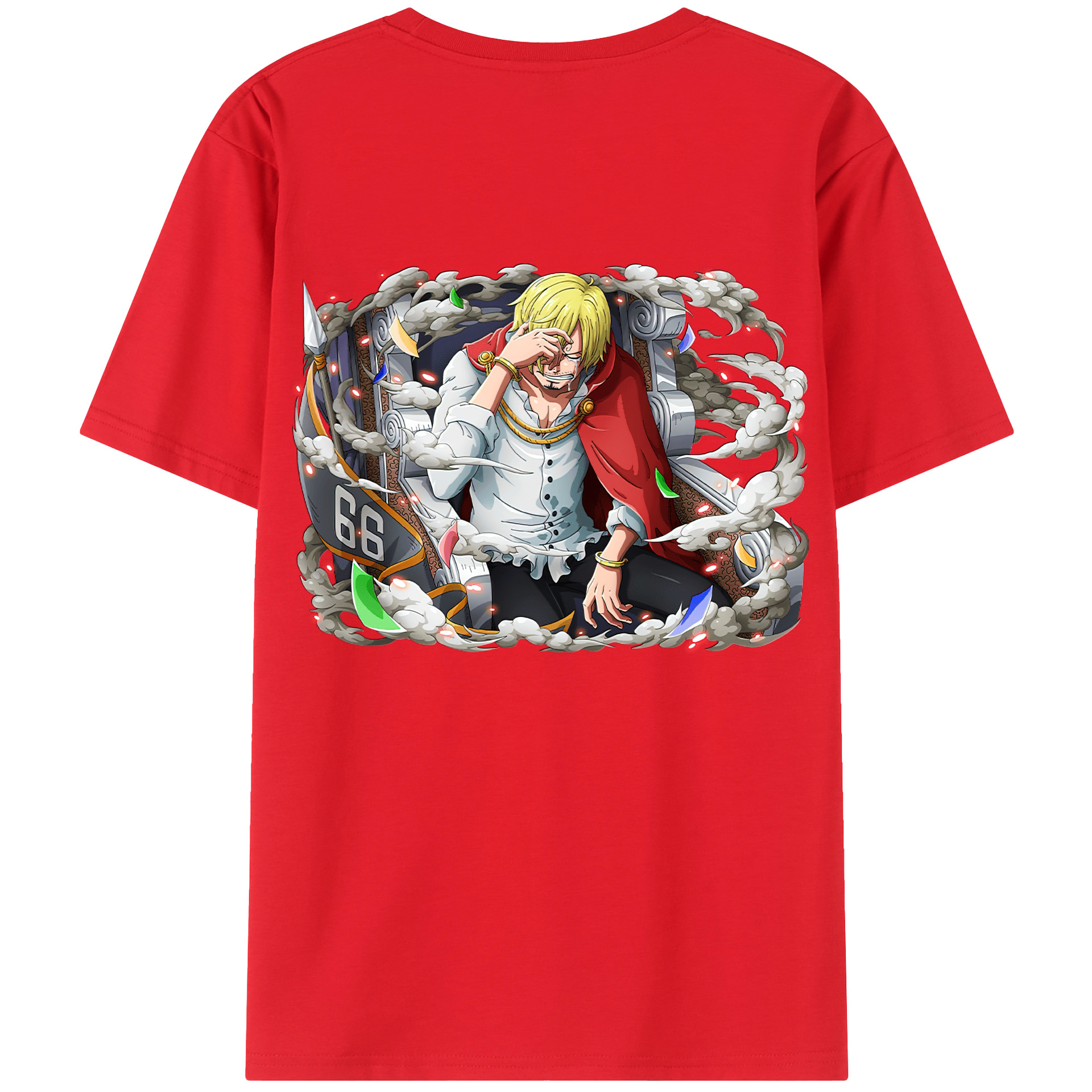 ワンピース サンジ ONE PIECE Sanji 綿100％半袖Tシャツ（背面プリント）