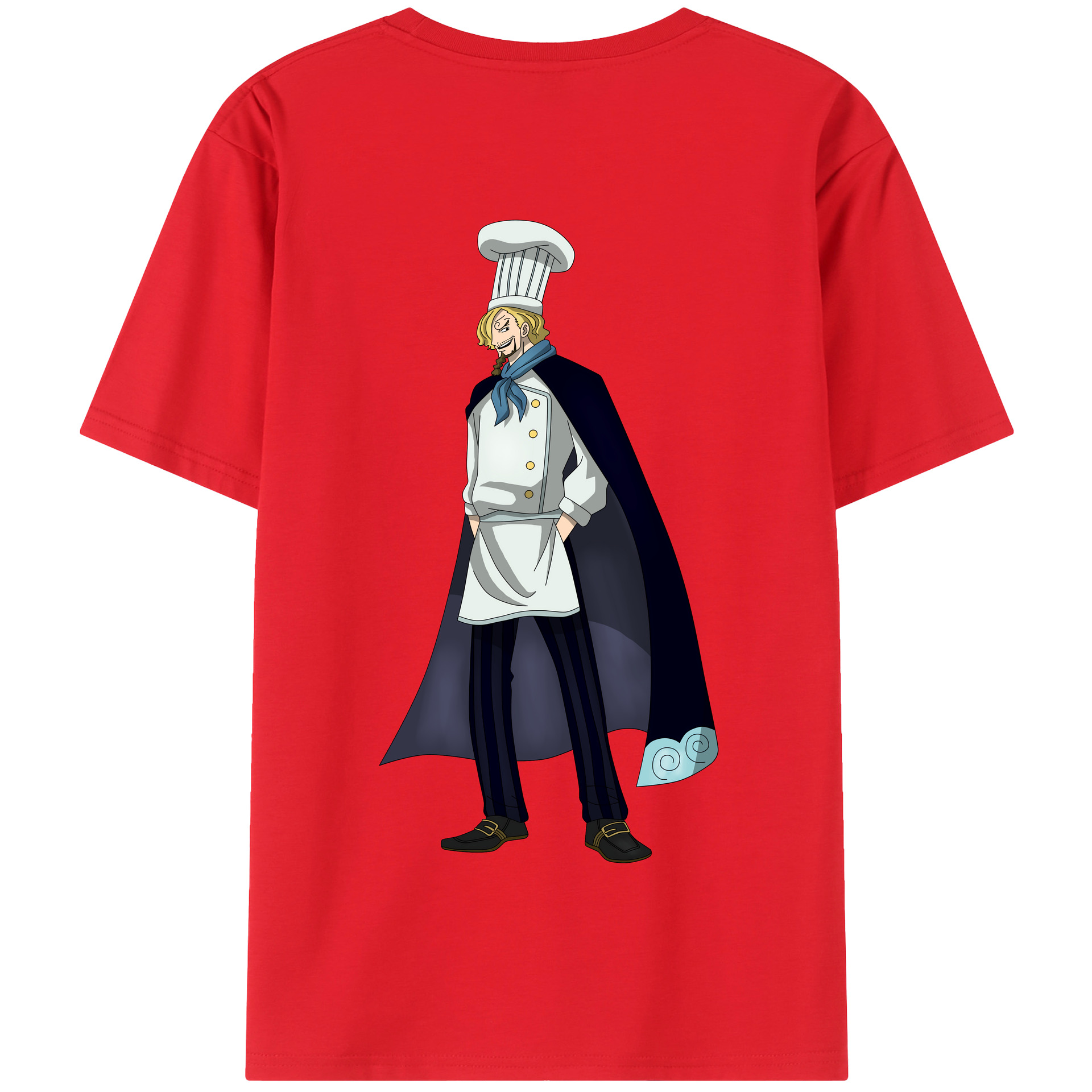 ワンピース サンジ ONE PIECE Sanji 綿100％半袖Tシャツ（背面プリント）